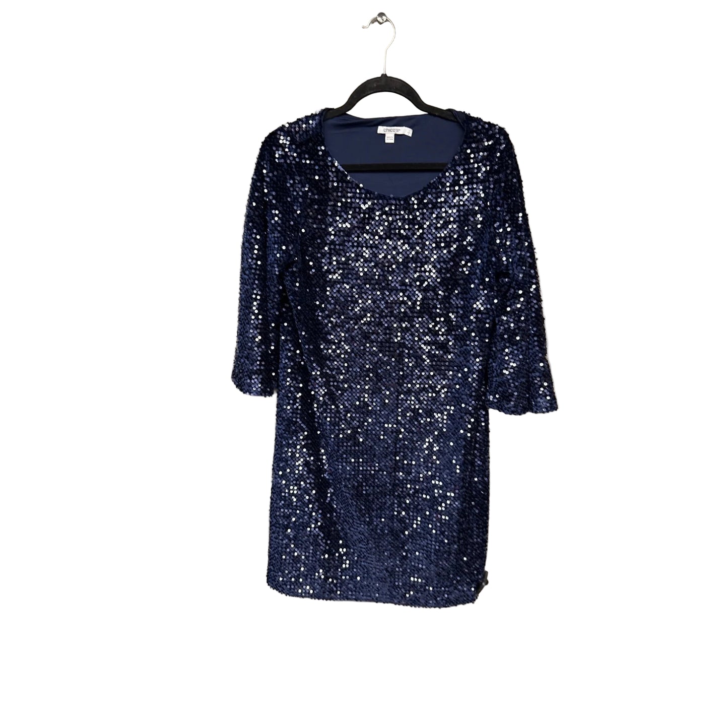 Dress Party Midi By Chicos In Ombre Print, Size: 4