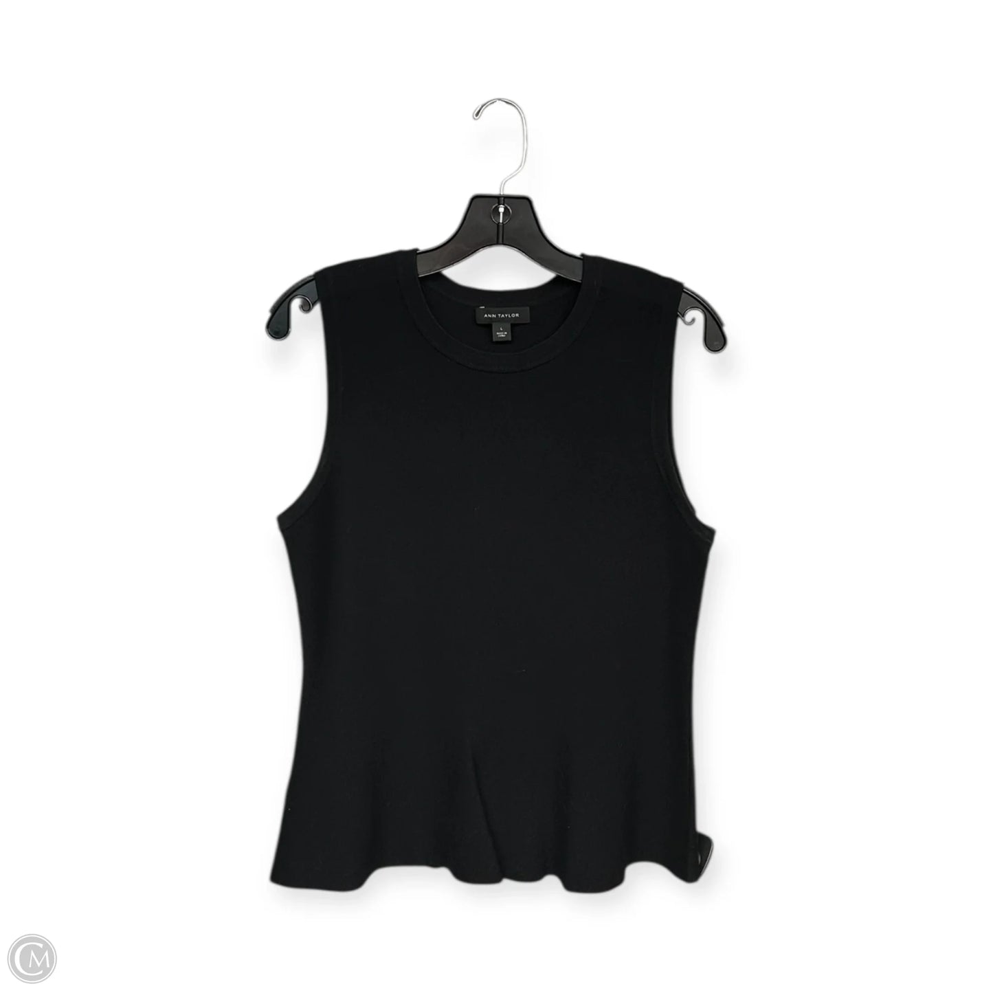 Top Sleeveless By Ann Taylor In Black, Size: L