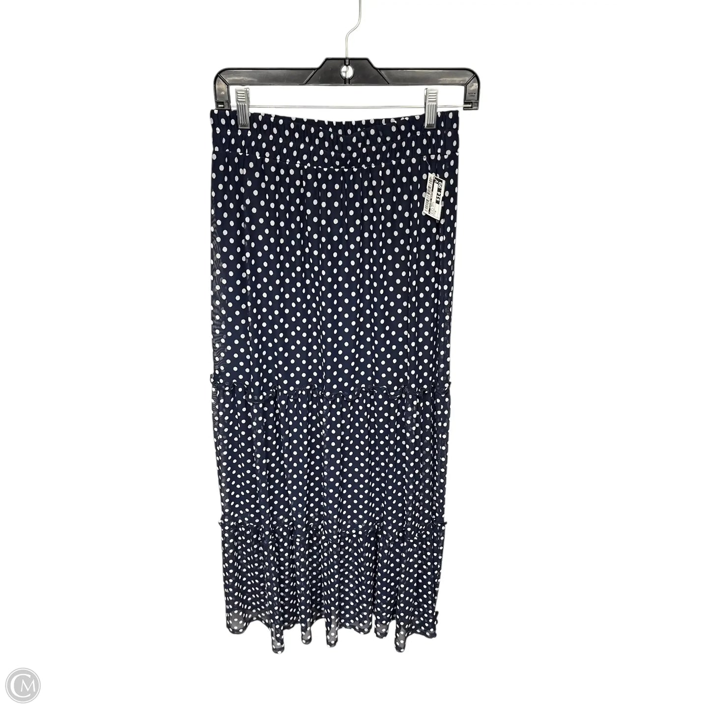 Skirt Maxi By Stitch In Blue & White, Size: M