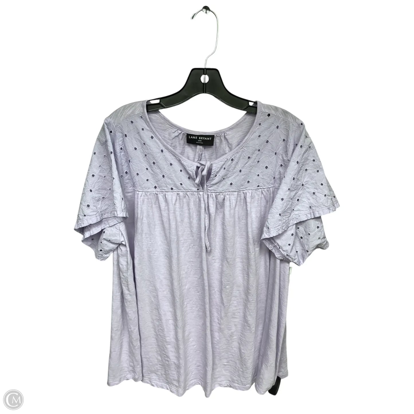 Top Short Sleeve By Lane Bryant In Purple, Size: 2x