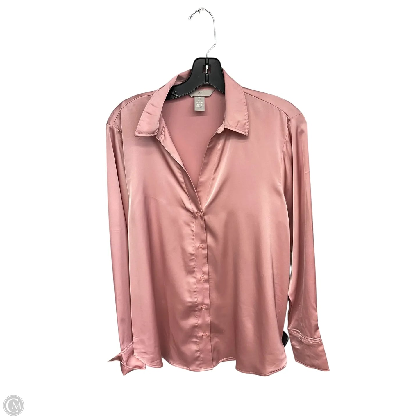 Top Long Sleeve By H&m In Pink, Size: M