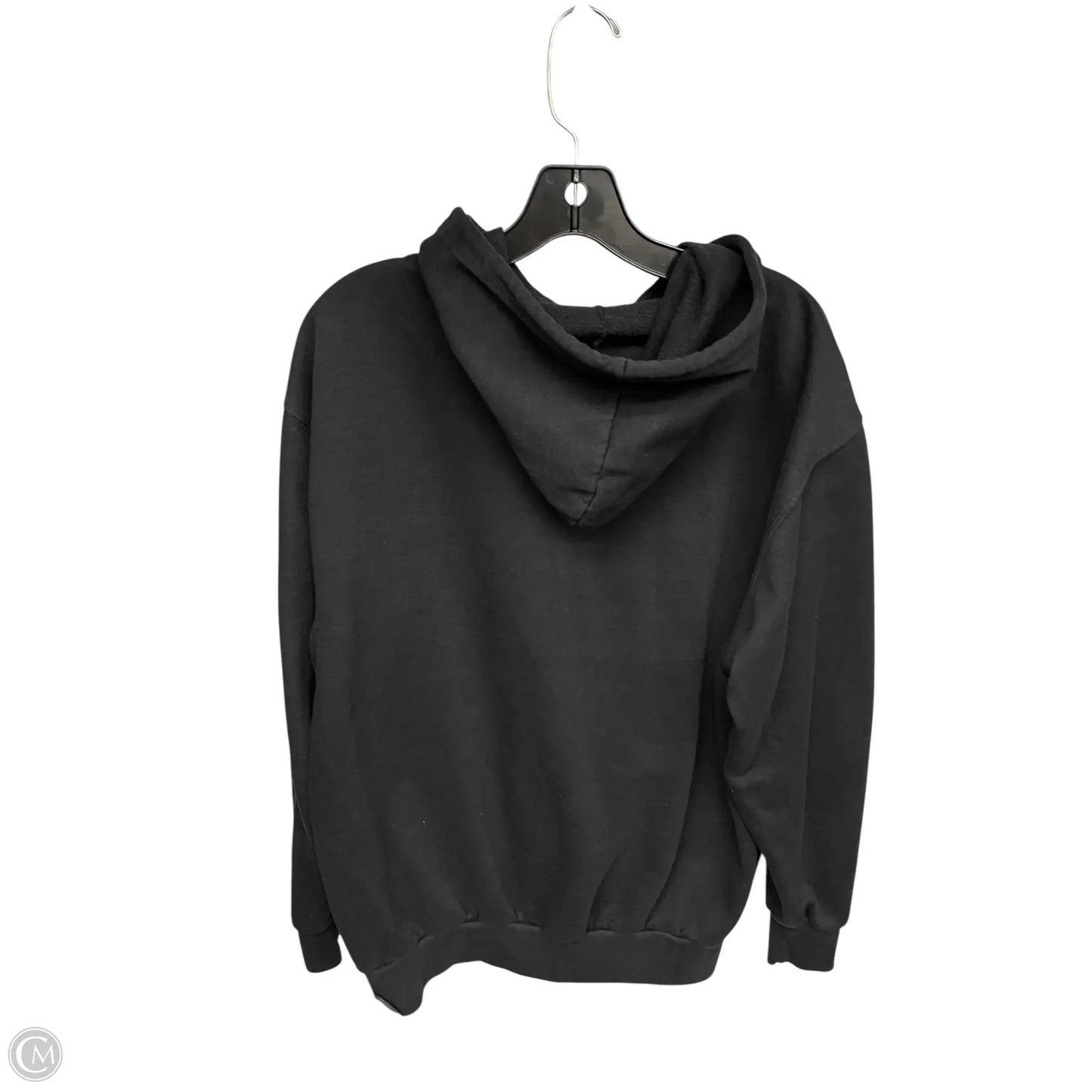 Athletic Sweatshirt Hoodie By Clothes Mentor In Black, Size: L