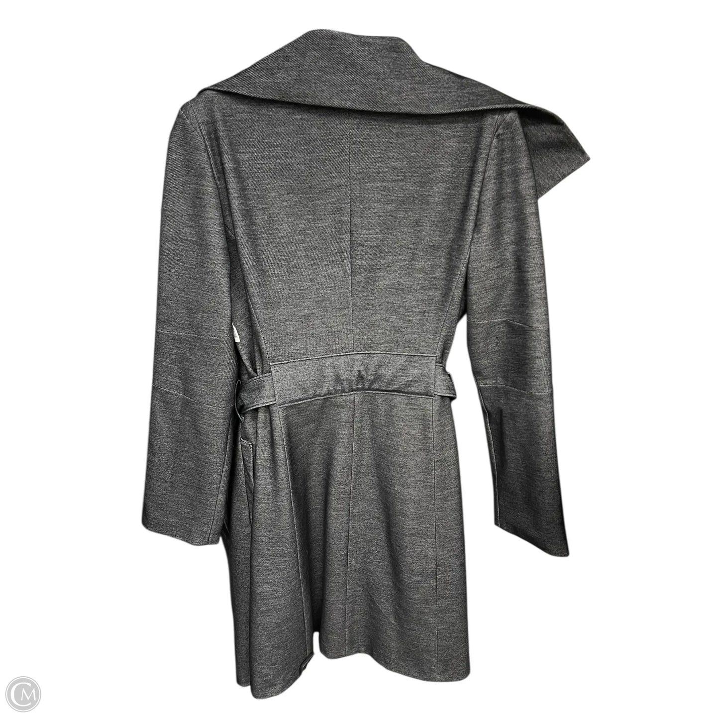 Coat Trench Coat By Clothes Mentor In Black, Size: 8