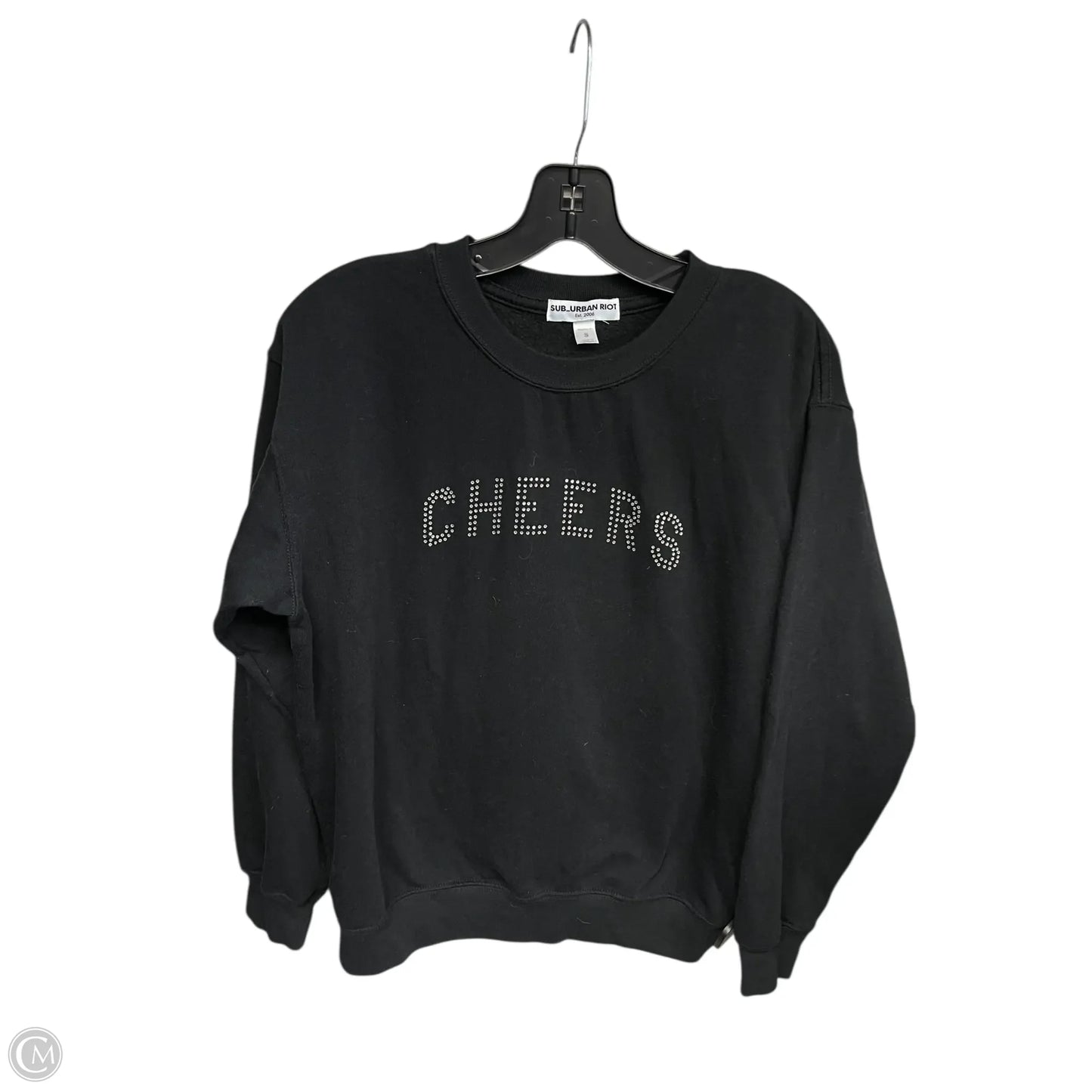 Sweater By Clothes Mentor In Black, Size: S