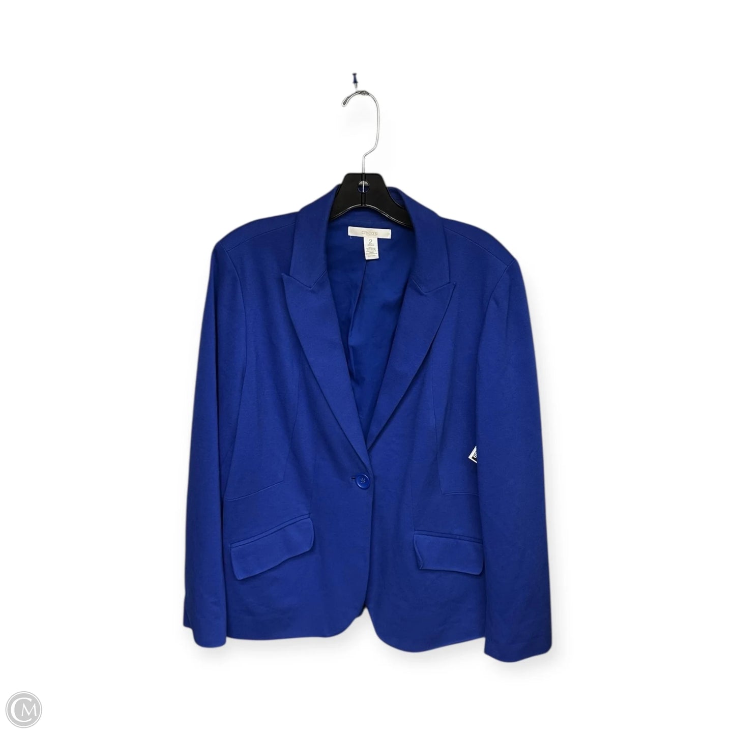 Blazer By Chicos In Blue, Size: L