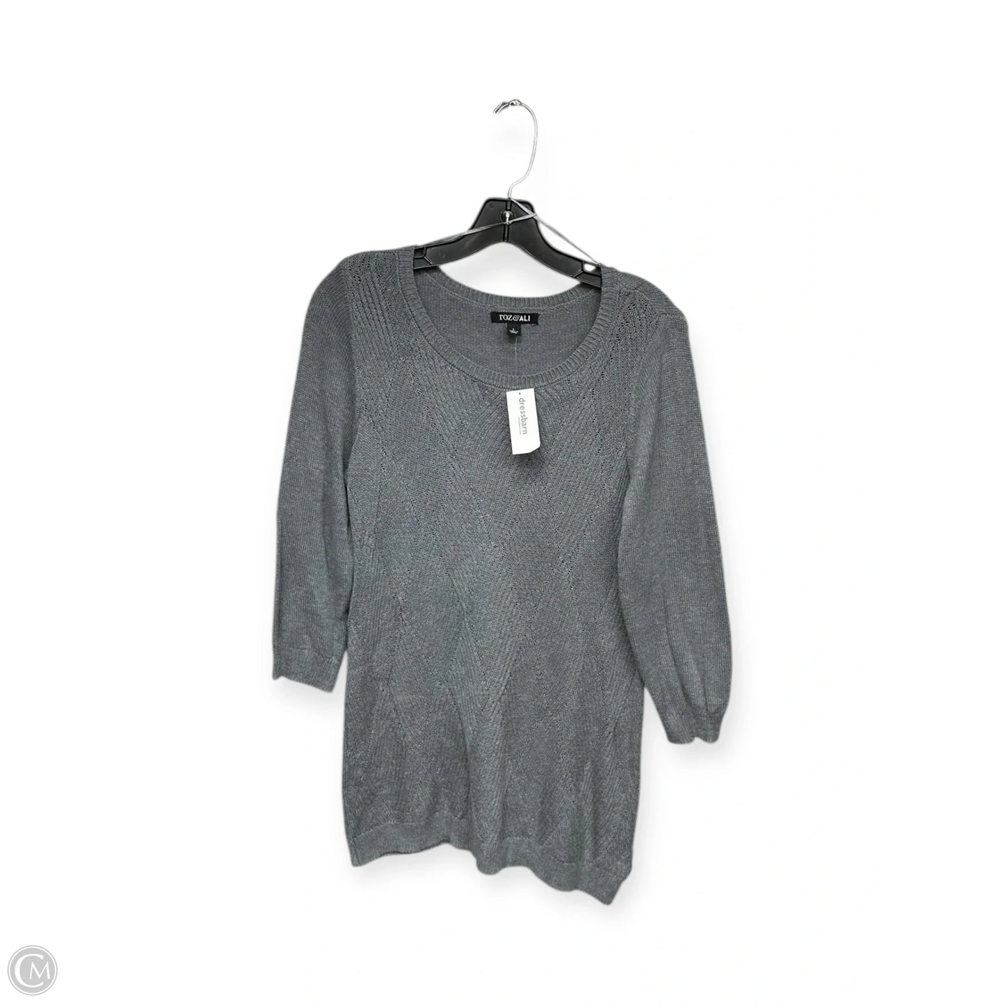 Sweater By Roz And Ali In Grey, Size: L