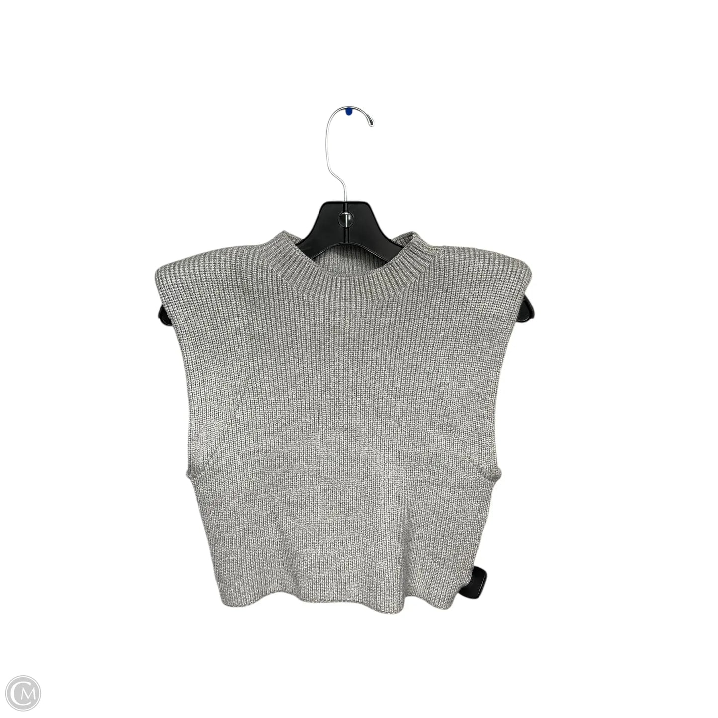 Top Sleeveless By Zara In Grey, Size: S