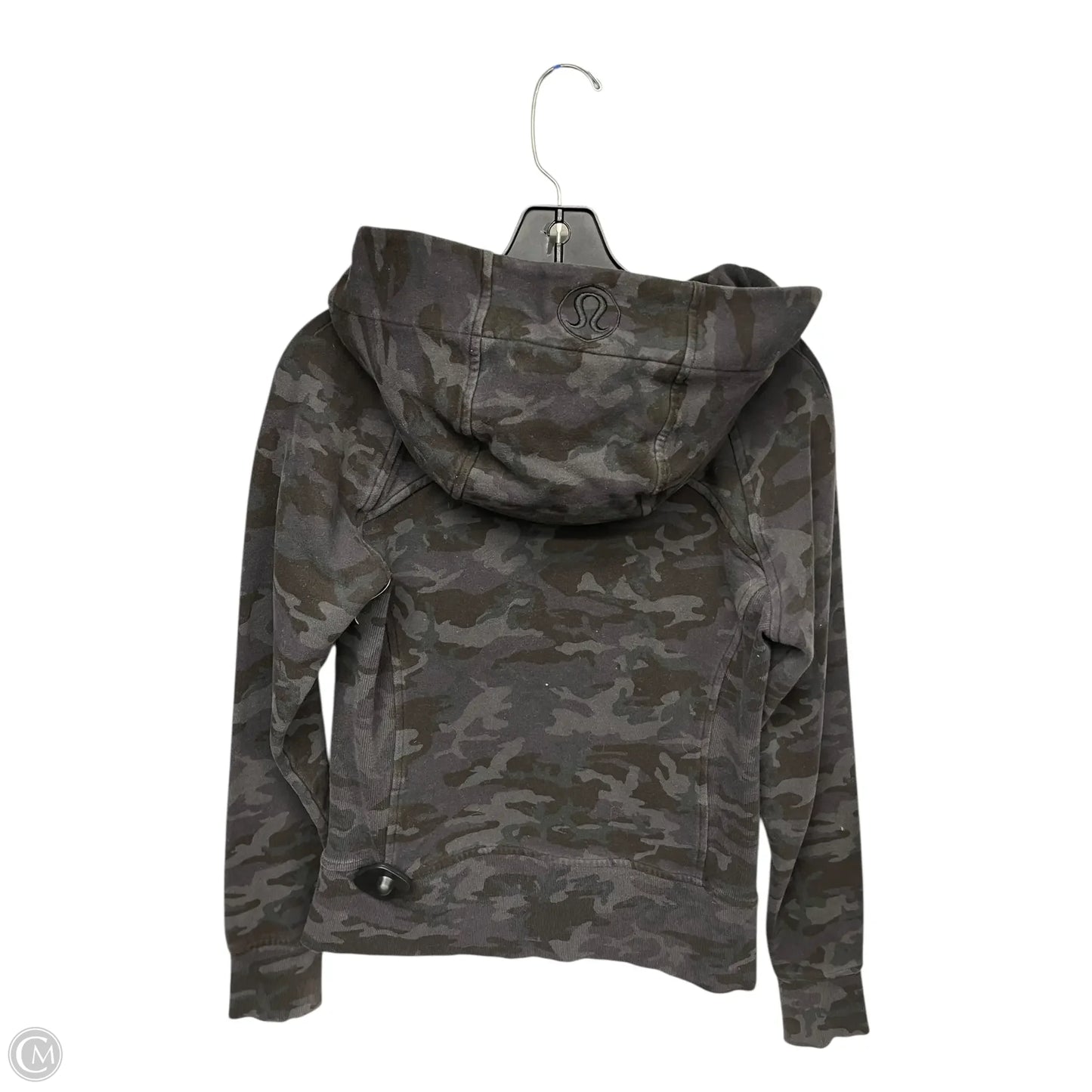 Athletic Sweatshirt Hoodie By Lululemon In Black, Size: 6