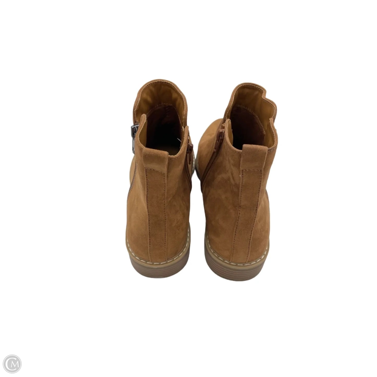 Boots Ankle Heels By Universal Thread In Brown, Size: 9.5