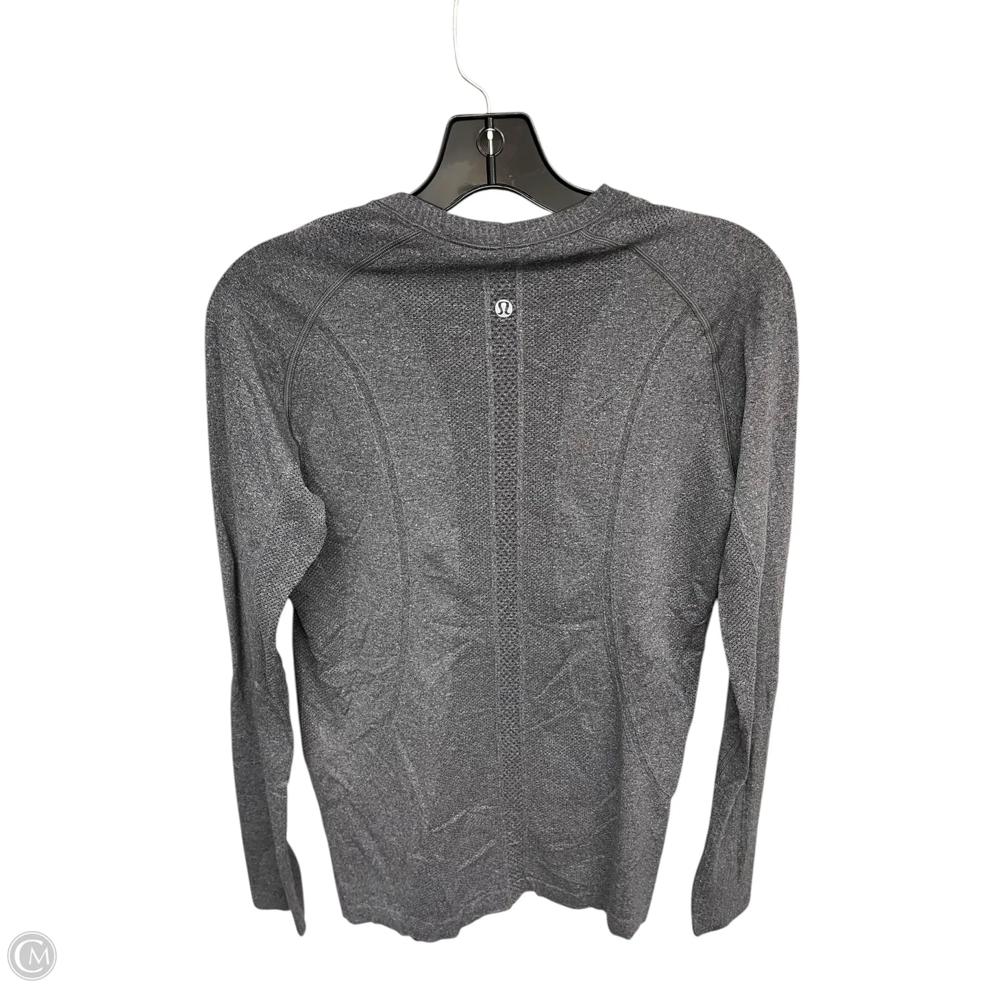 Athletic Top Long Sleeve Crewneck By Lululemon In Grey, Size: 10