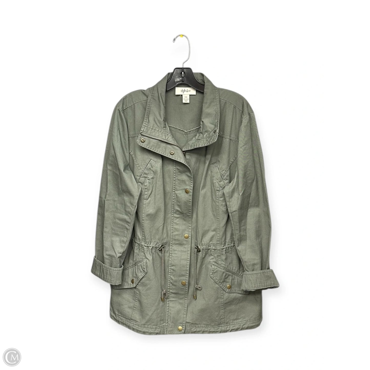 Jacket Utility By Style And Company In Grey, Size: Xxl