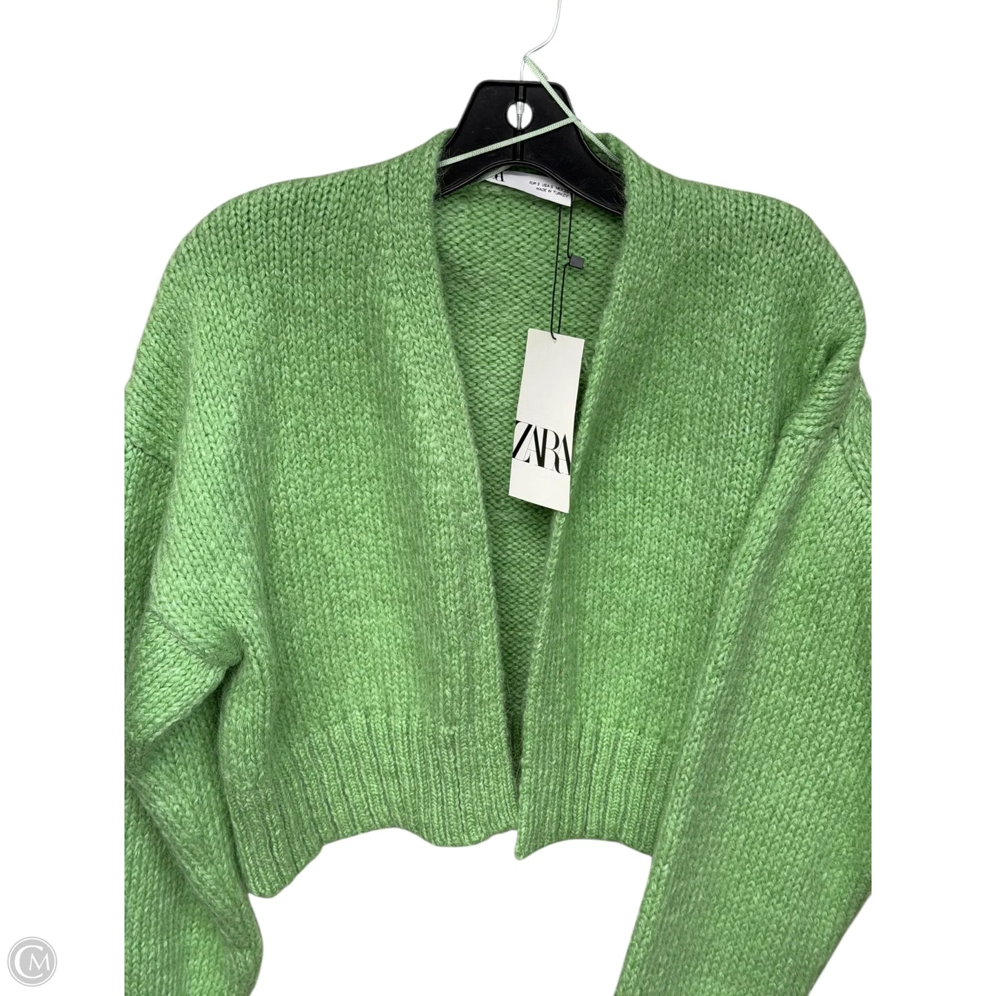 Cardigan By Zara In Green, Size: S