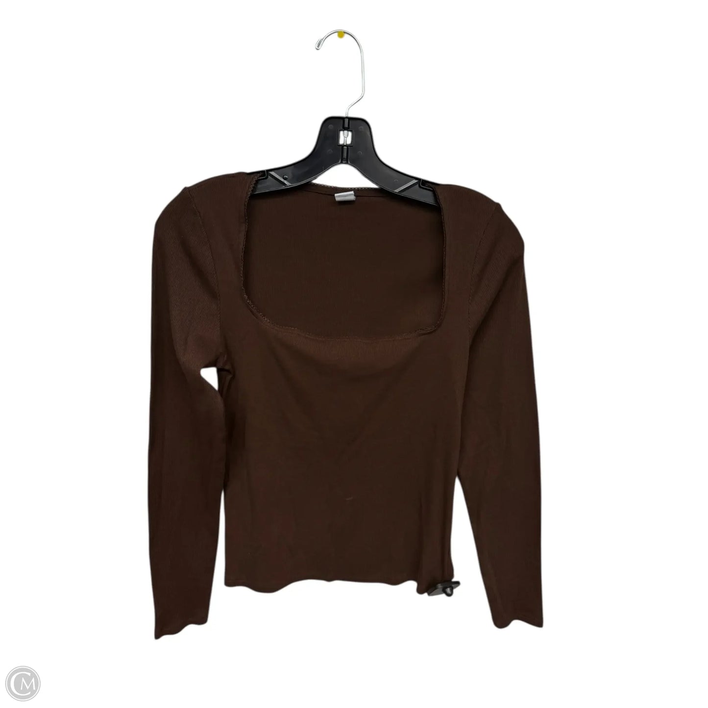 Top Long Sleeve Basic By Old Navy In Brown, Size: M