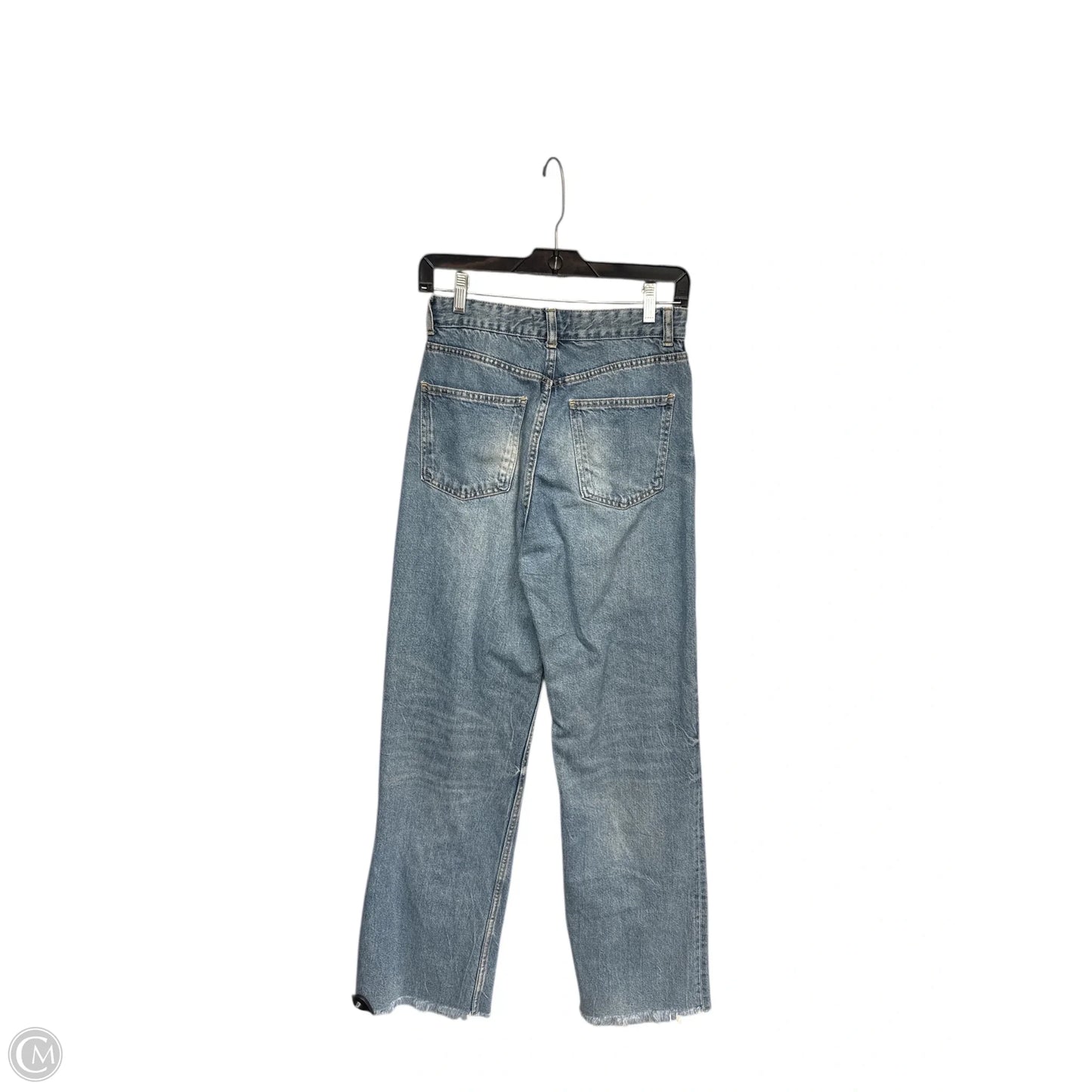 Jeans Straight By Zara In Blue Denim, Size: 6