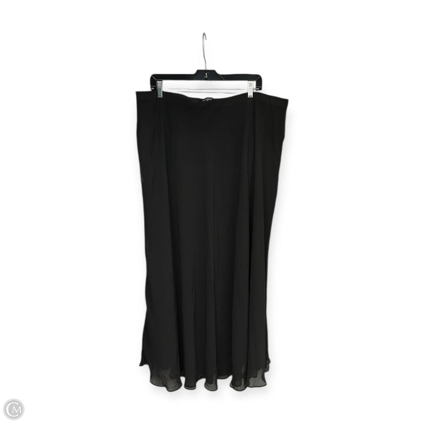 Skirt Maxi By Banana Republic In Black, Size: 2x