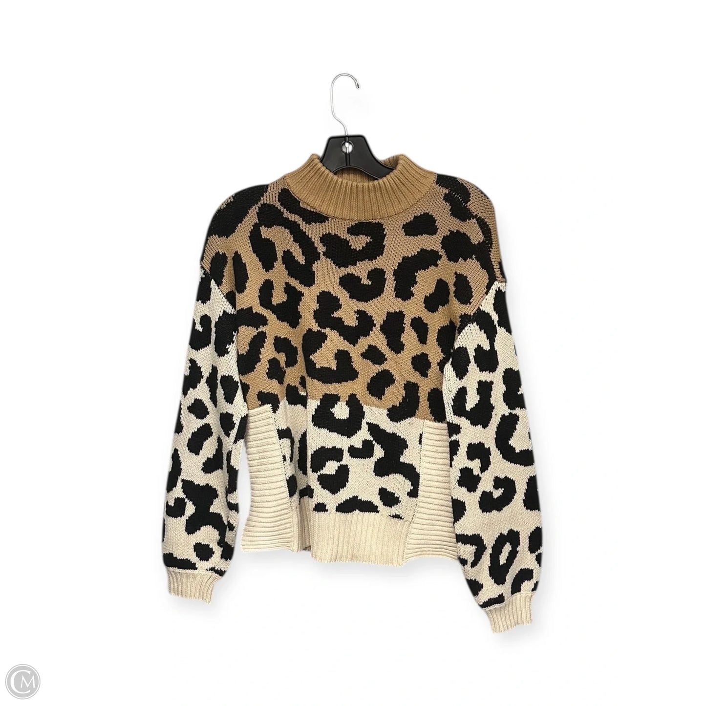 Sweater By Nine West In Animal Print, Size: M