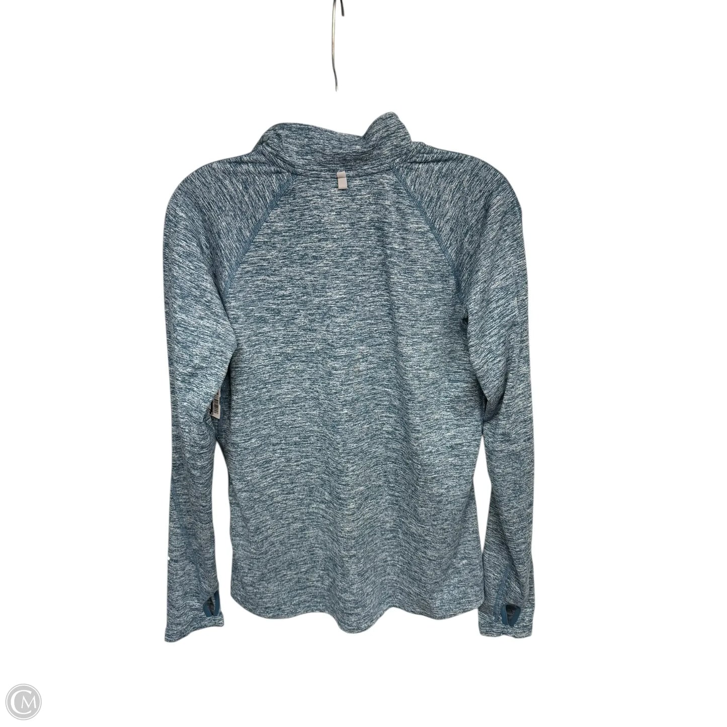 Athletic Top Long Sleeve Collar By Nike Apparel In Blue, Size: M