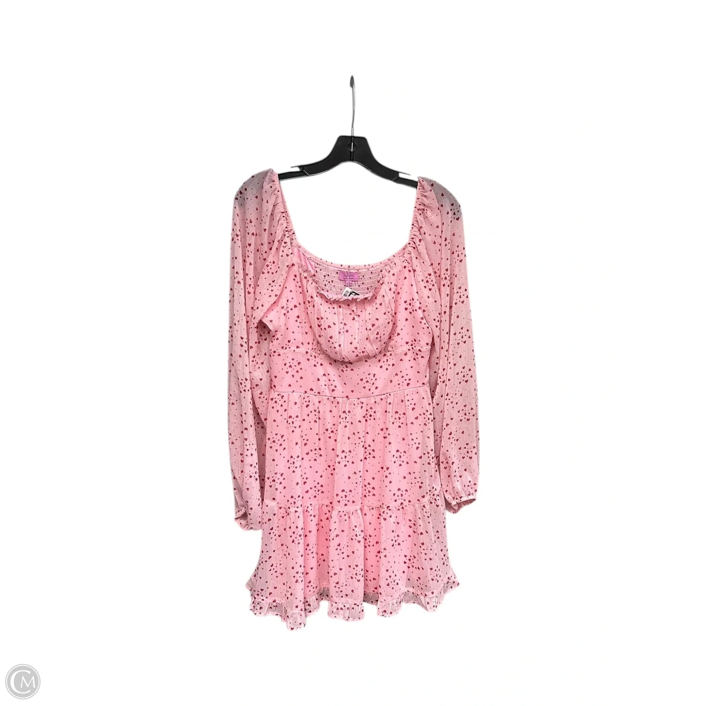 Dress Casual Midi By Mi Ami In Pink, Size: L