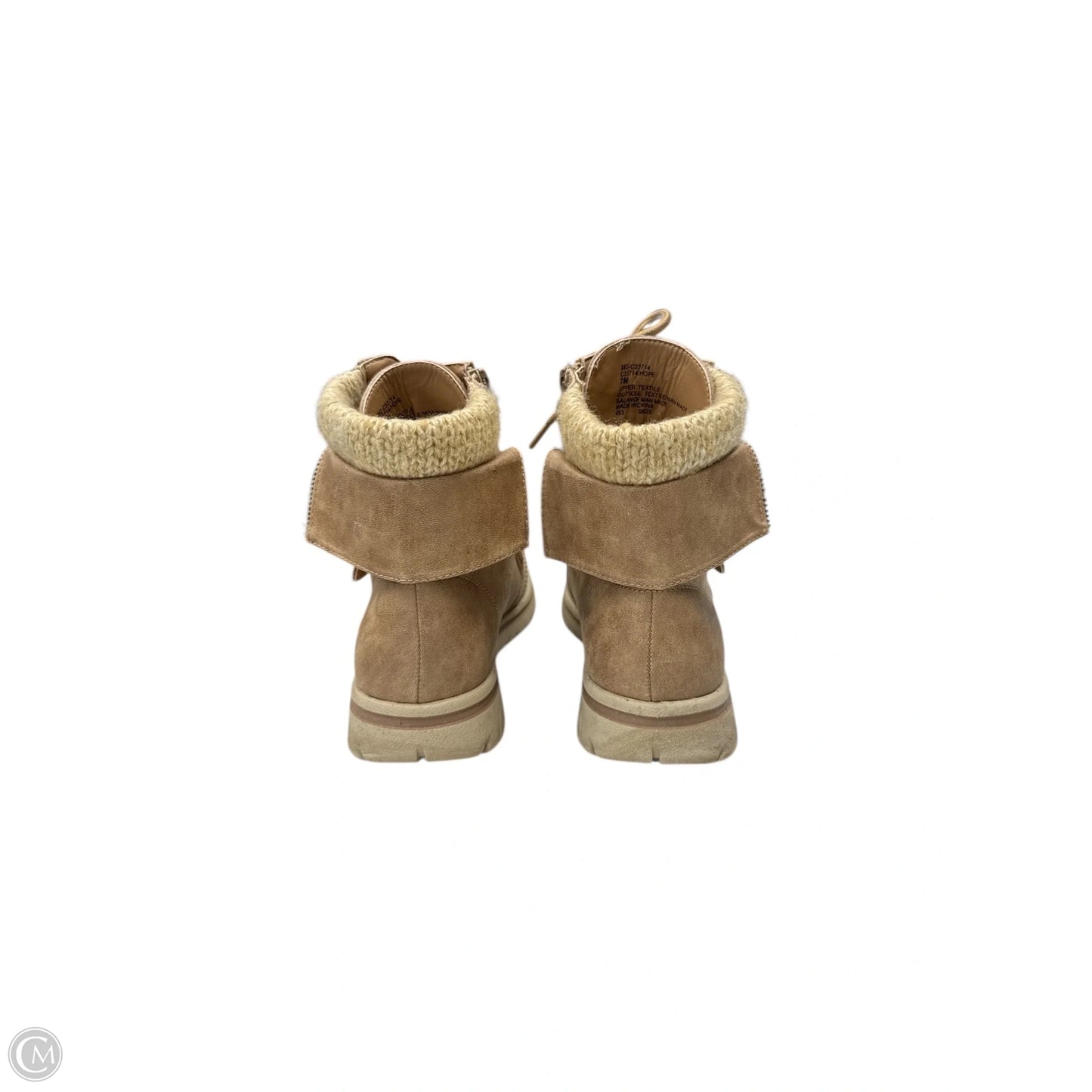 Boots Ankle Flats By White Mountain In Tan, Size: 7