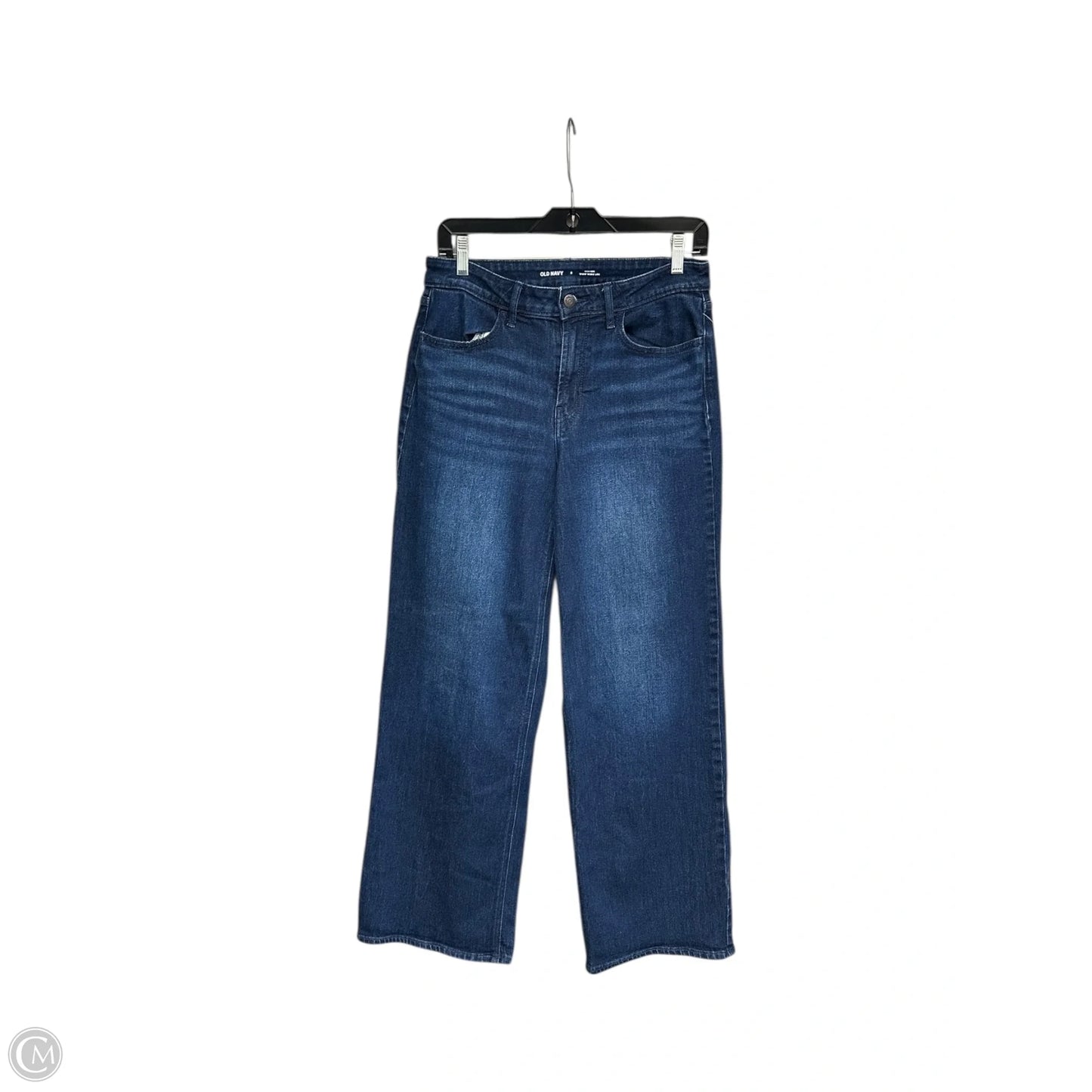 Jeans Wide Leg By Old Navy In Blue Denim, Size: 8