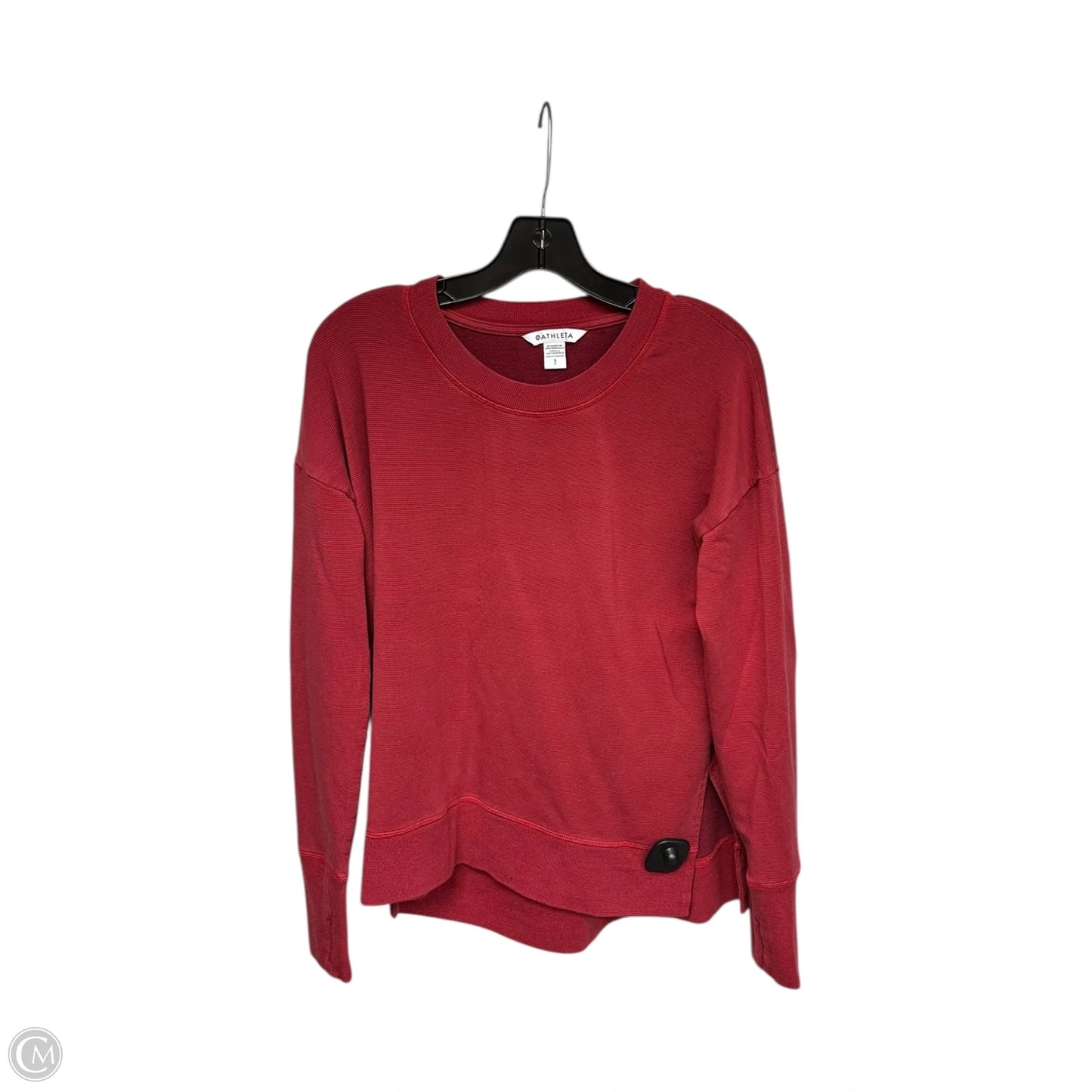Sweatshirt Crewneck By Athleta In Red, Size: S