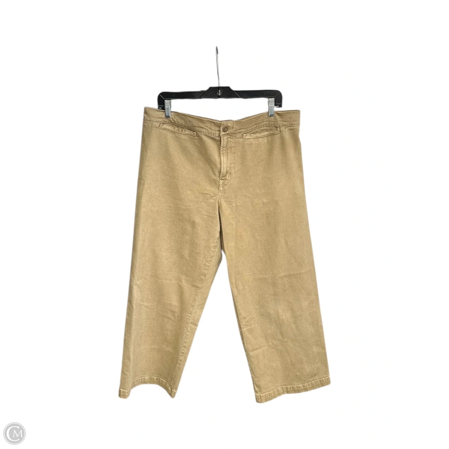 Pants Cropped By Madewell In Tan, Size: 14