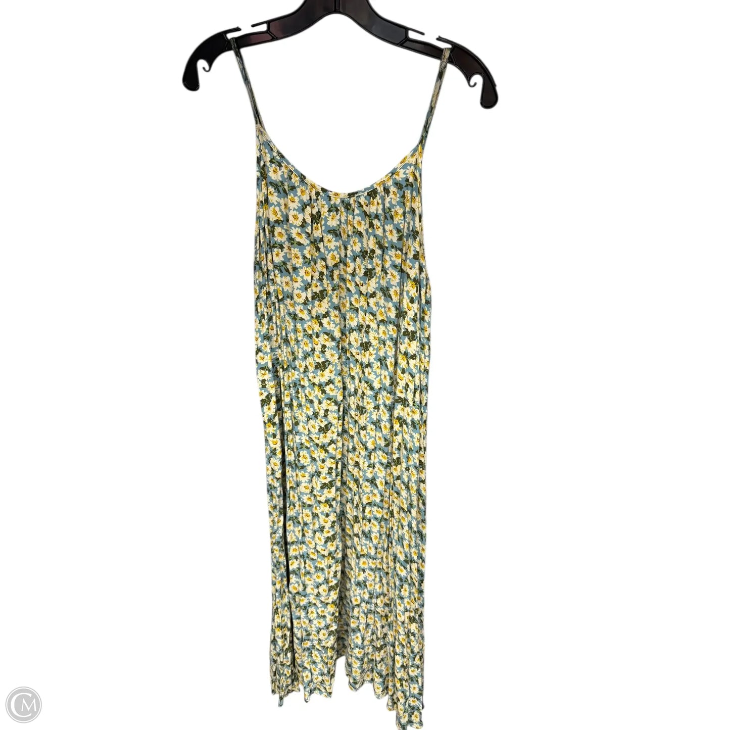 Dress Casual Maxi By Natural Life In Blue & Yellow, Size: Xl