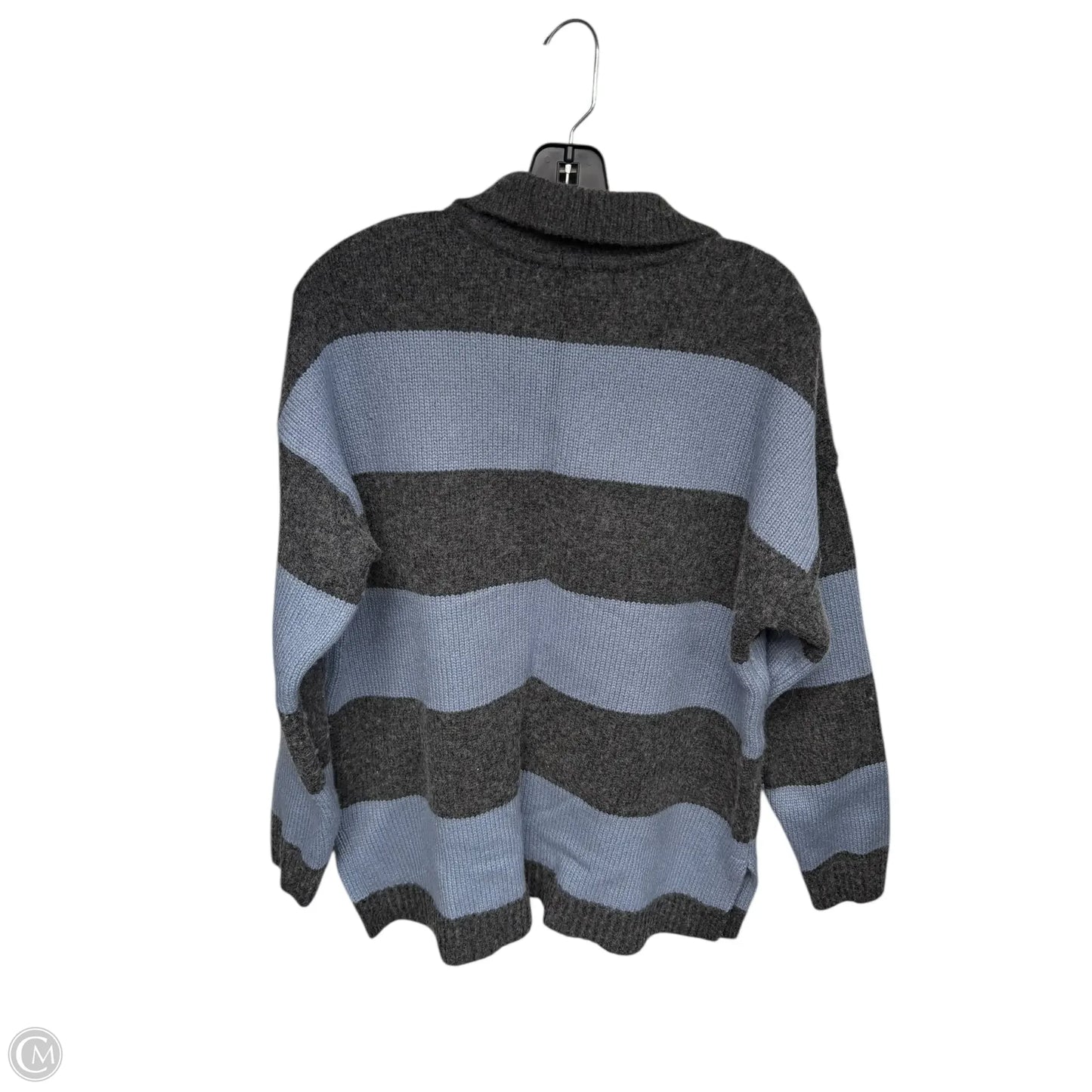 Sweater By Madewell In Blue & Grey, Size: L