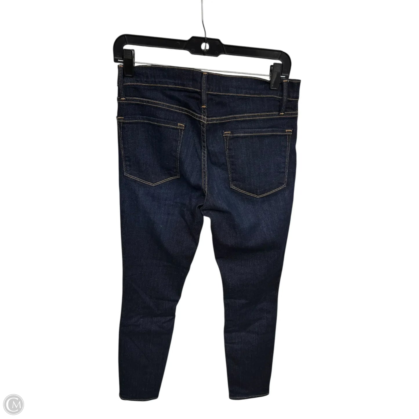 Jeans Skinny By Frame In Blue Denim, Size: 8