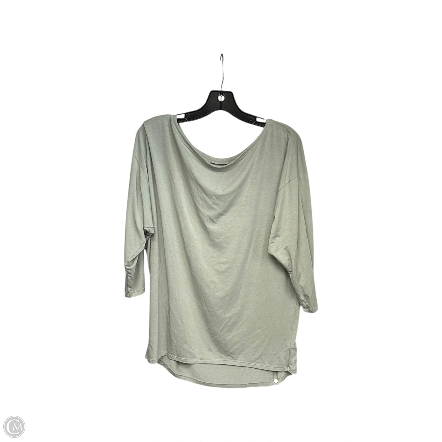 Athletic Top Long Sleeve Crewneck By Athleta In Green, Size: M