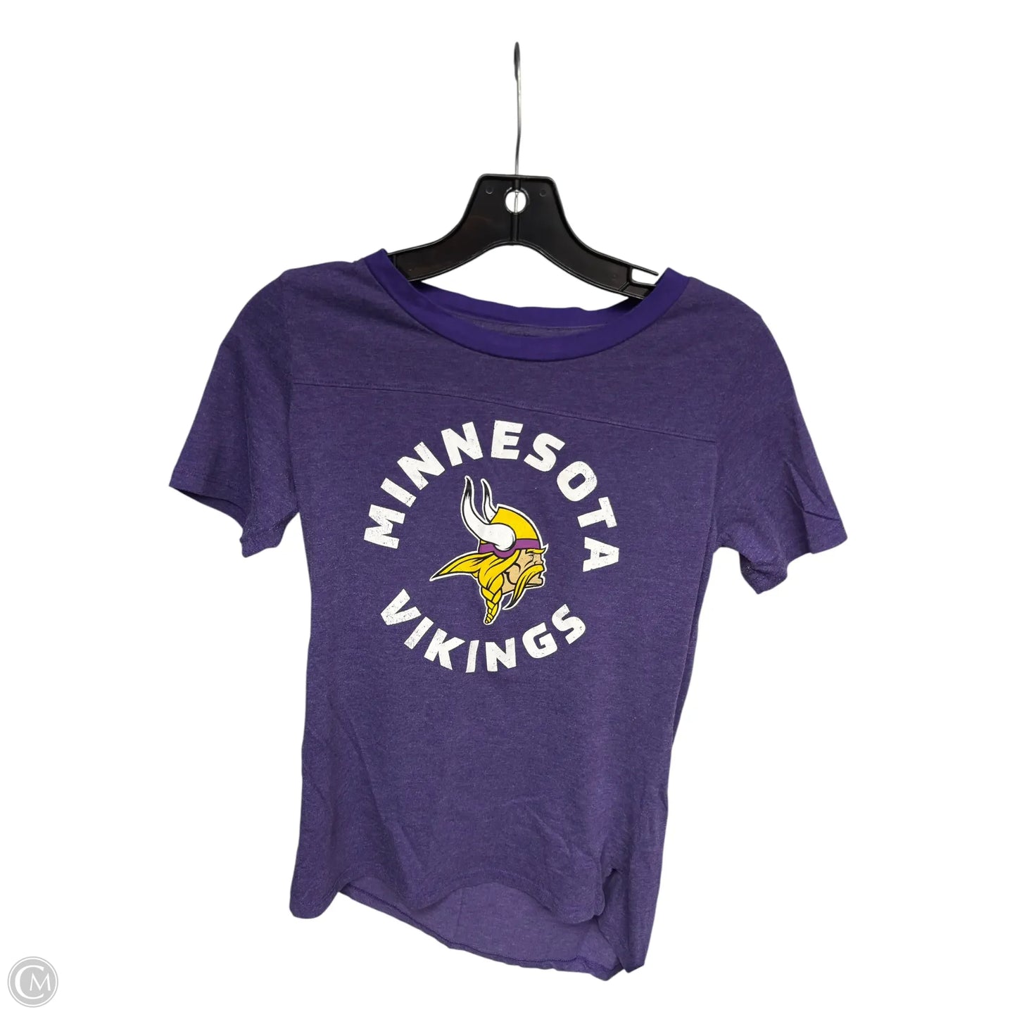 Athletic Top Short Sleeve By Nfl In Purple, Size: M