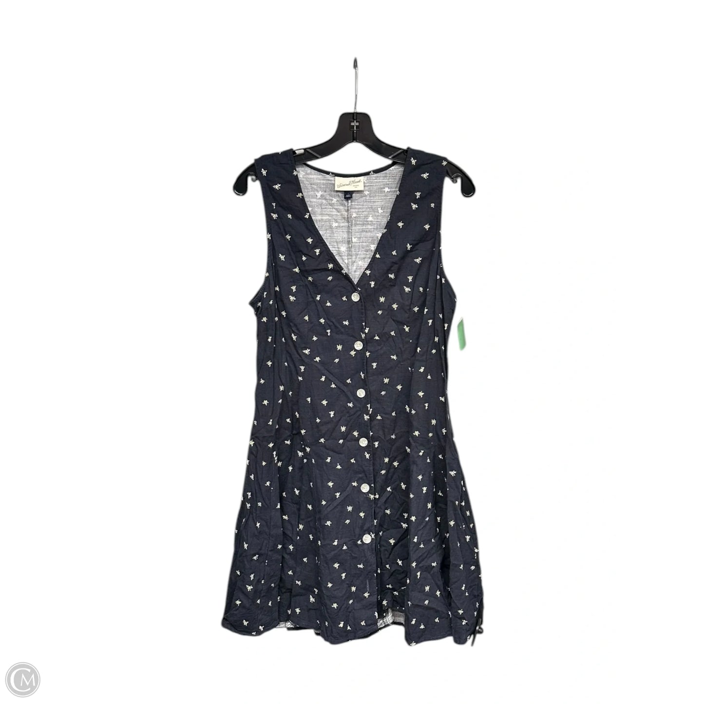 Dress Casual Midi By Universal Thread In Navy, Size: L
