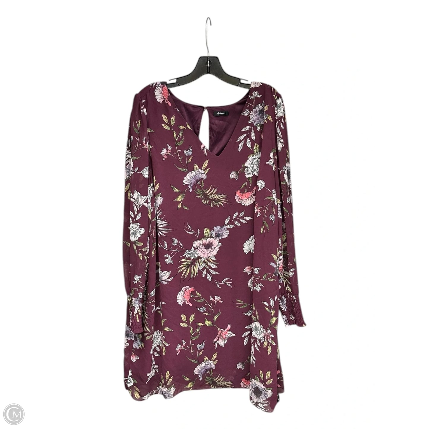 Dress Casual Midi By Clothes Mentor In Purple, Size: 3x