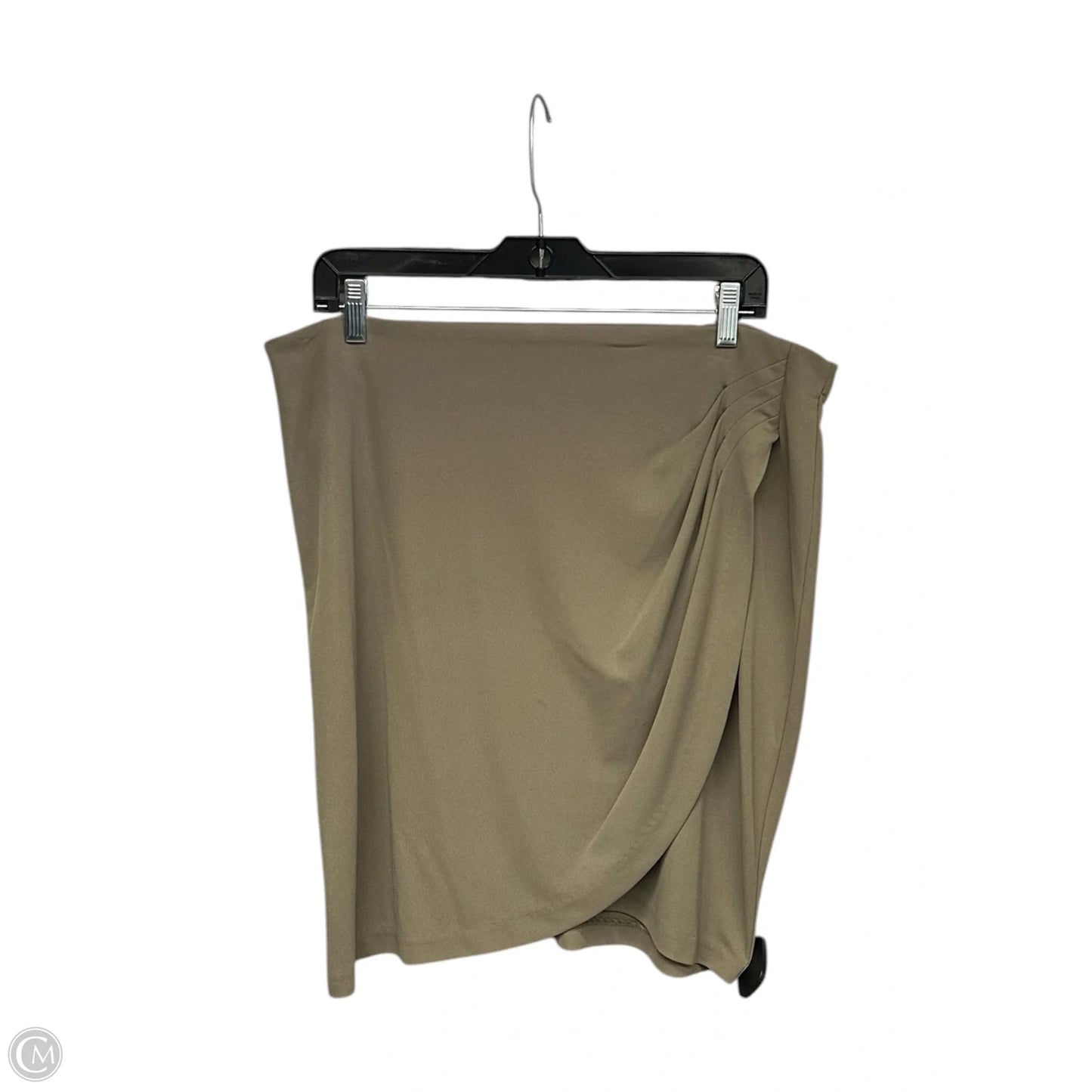 Skirt Midi By Anne Klein In Green, Size: Xl
