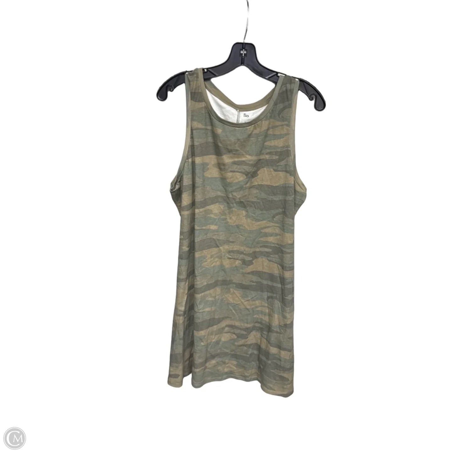 Dress Casual Midi By So In Camouflage Print, Size: Xl
