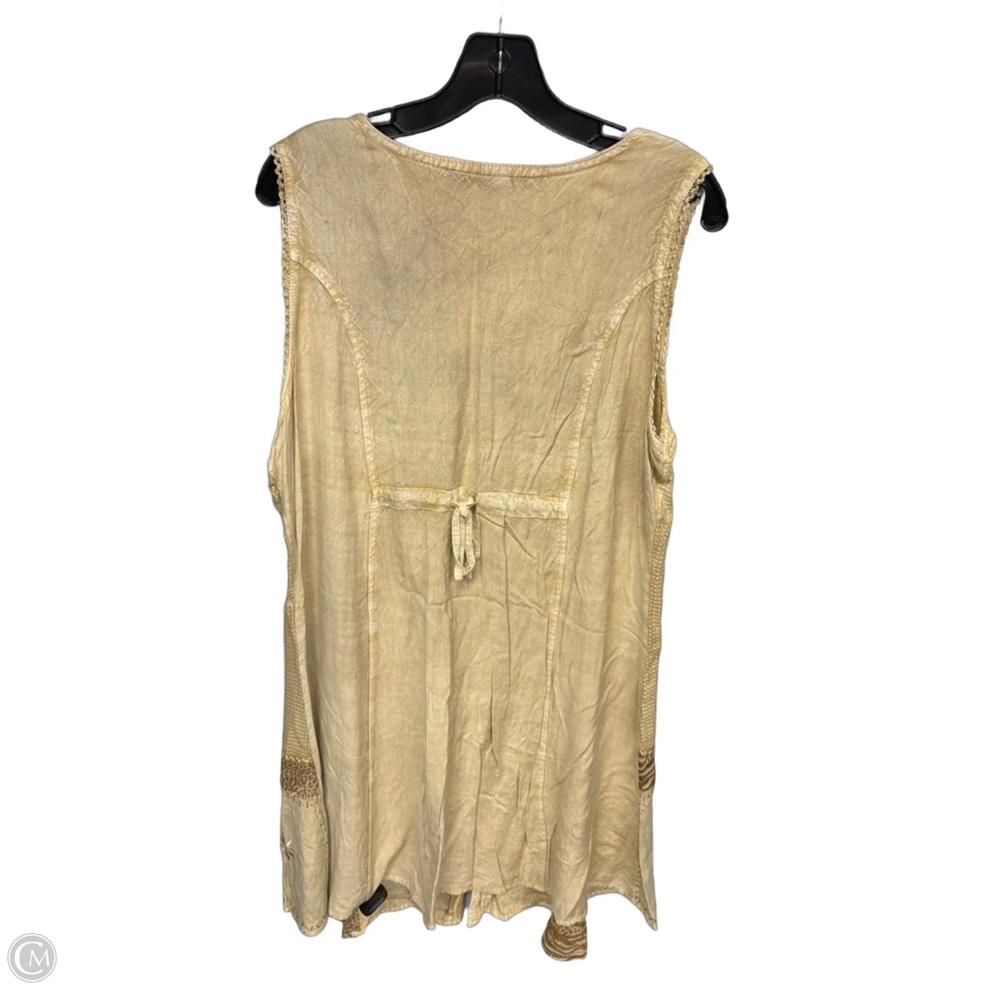 Dress Casual Midi By Clothes Mentor In Tan, Size: Xl