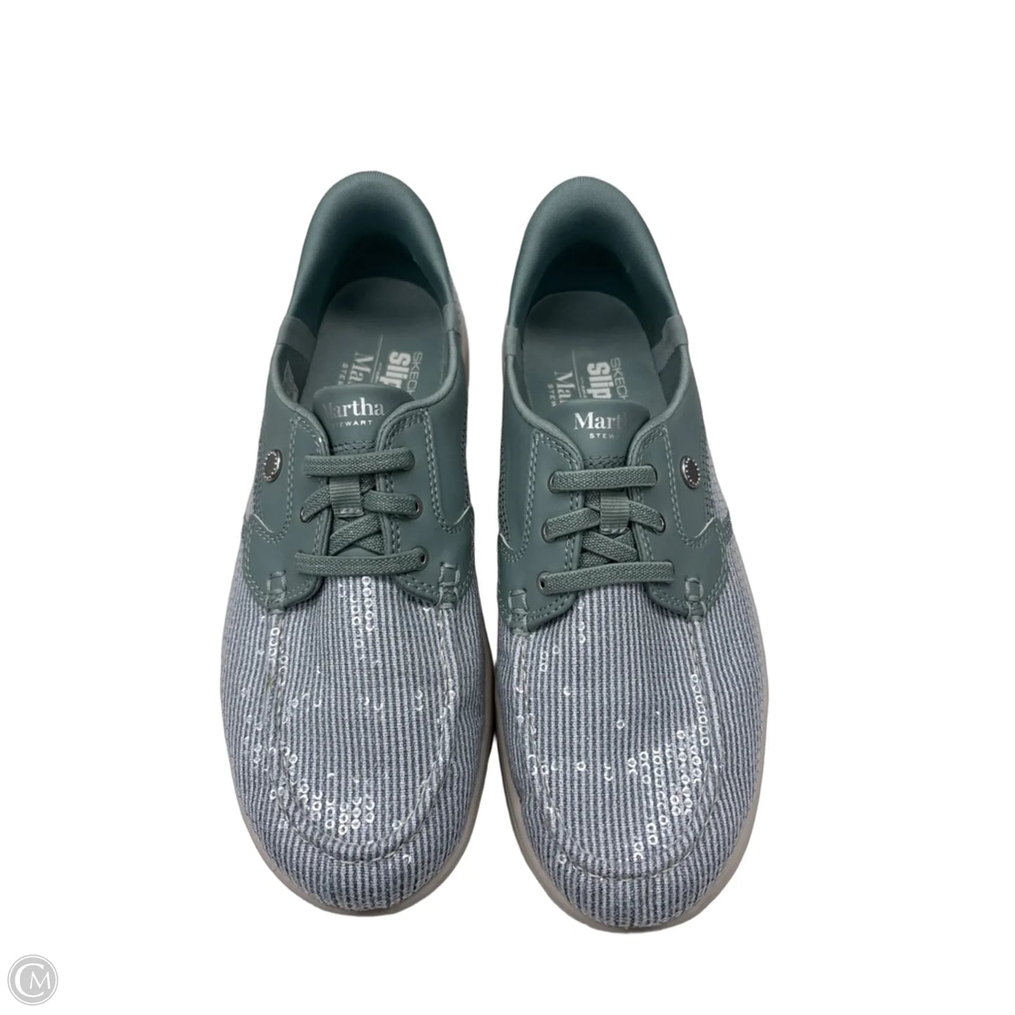 Shoes Sneakers By Skechers In Green, Size: 9