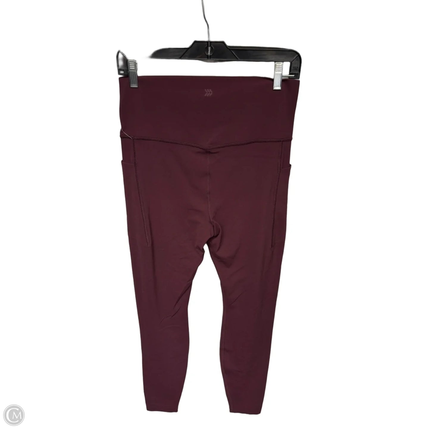 Athletic Leggings By All In Motion In Maroon, Size: L