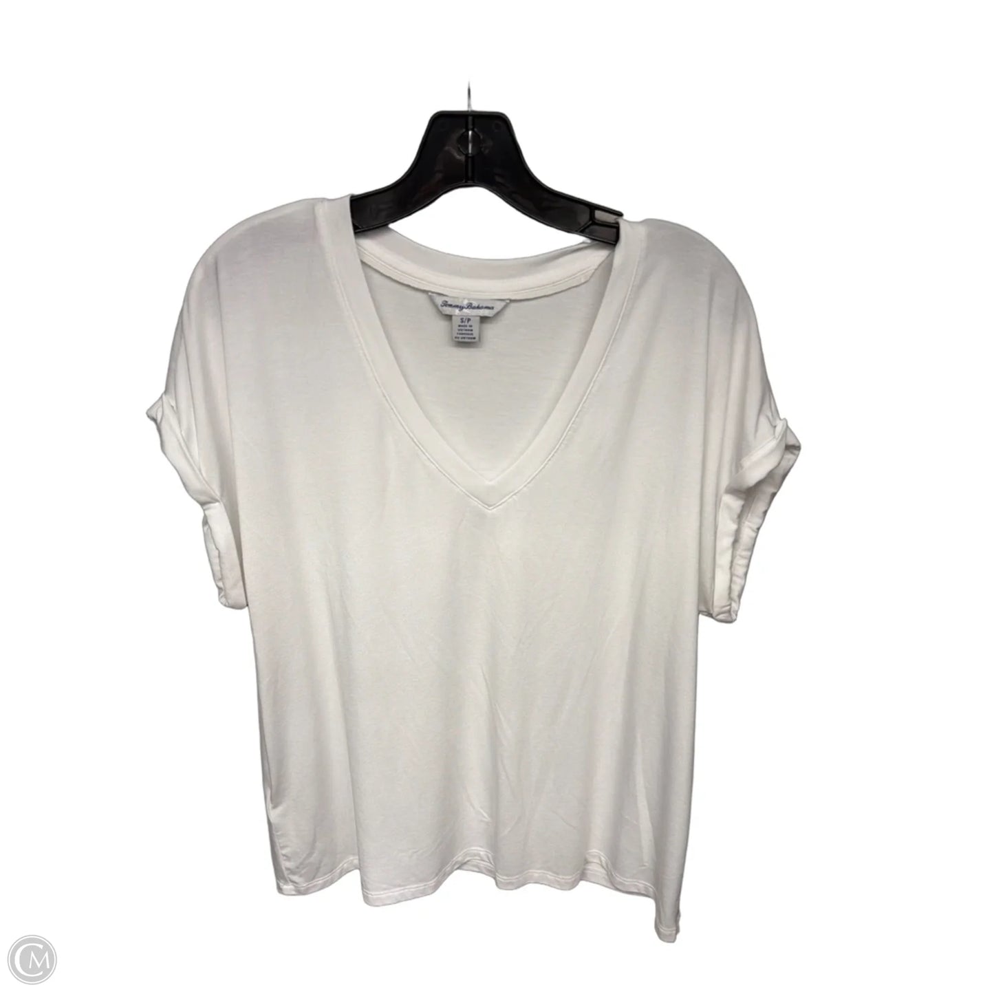 Top Short Sleeve By Tommy Bahama In White, Size: Sp