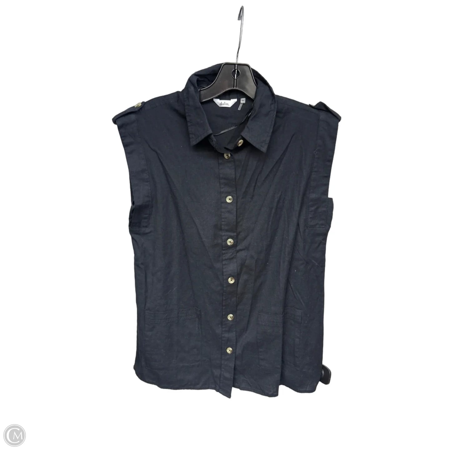 Top Sleeveless By Clothes Mentor In Black, Size: S