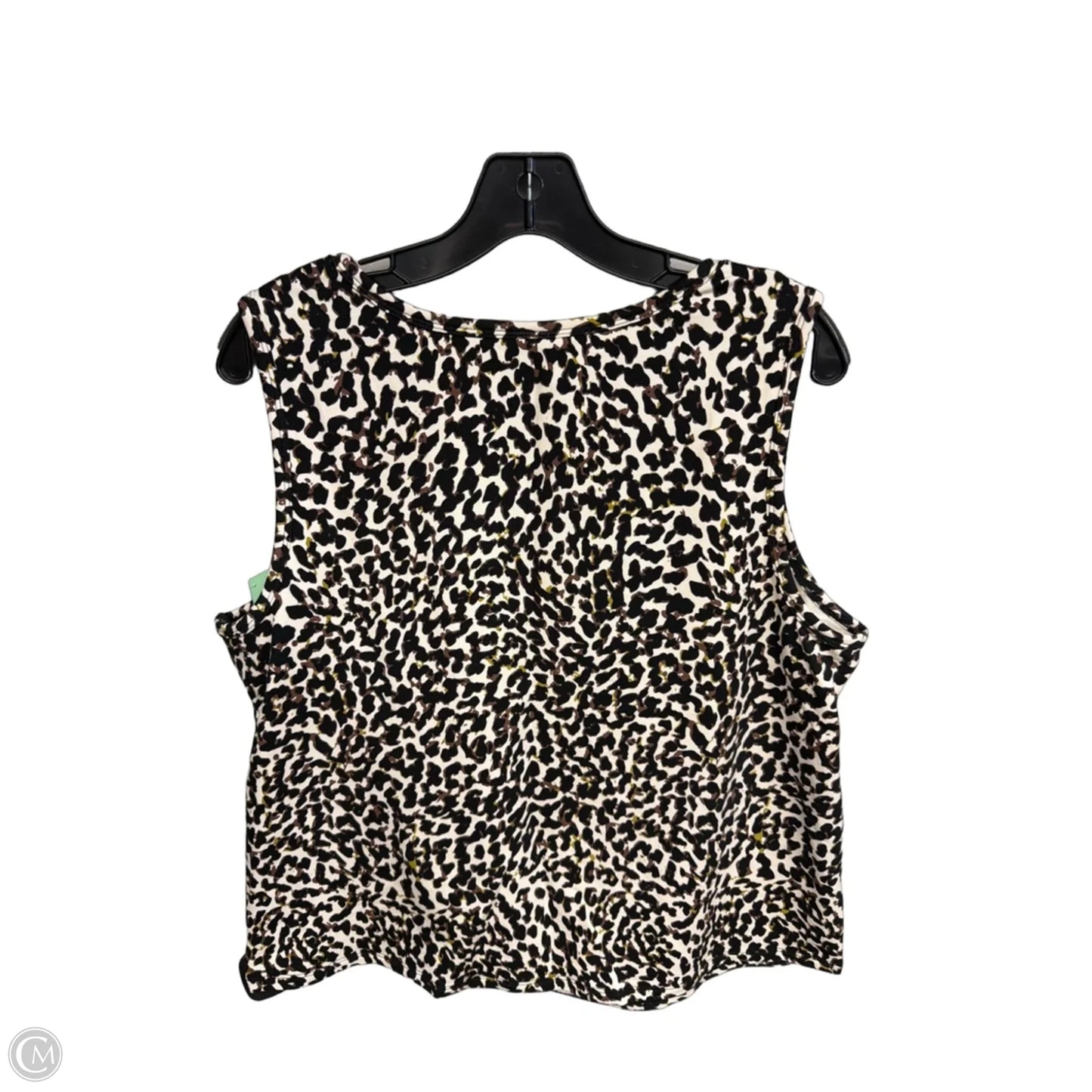 Top Sleeveless By Cabi In Animal Print, Size: L