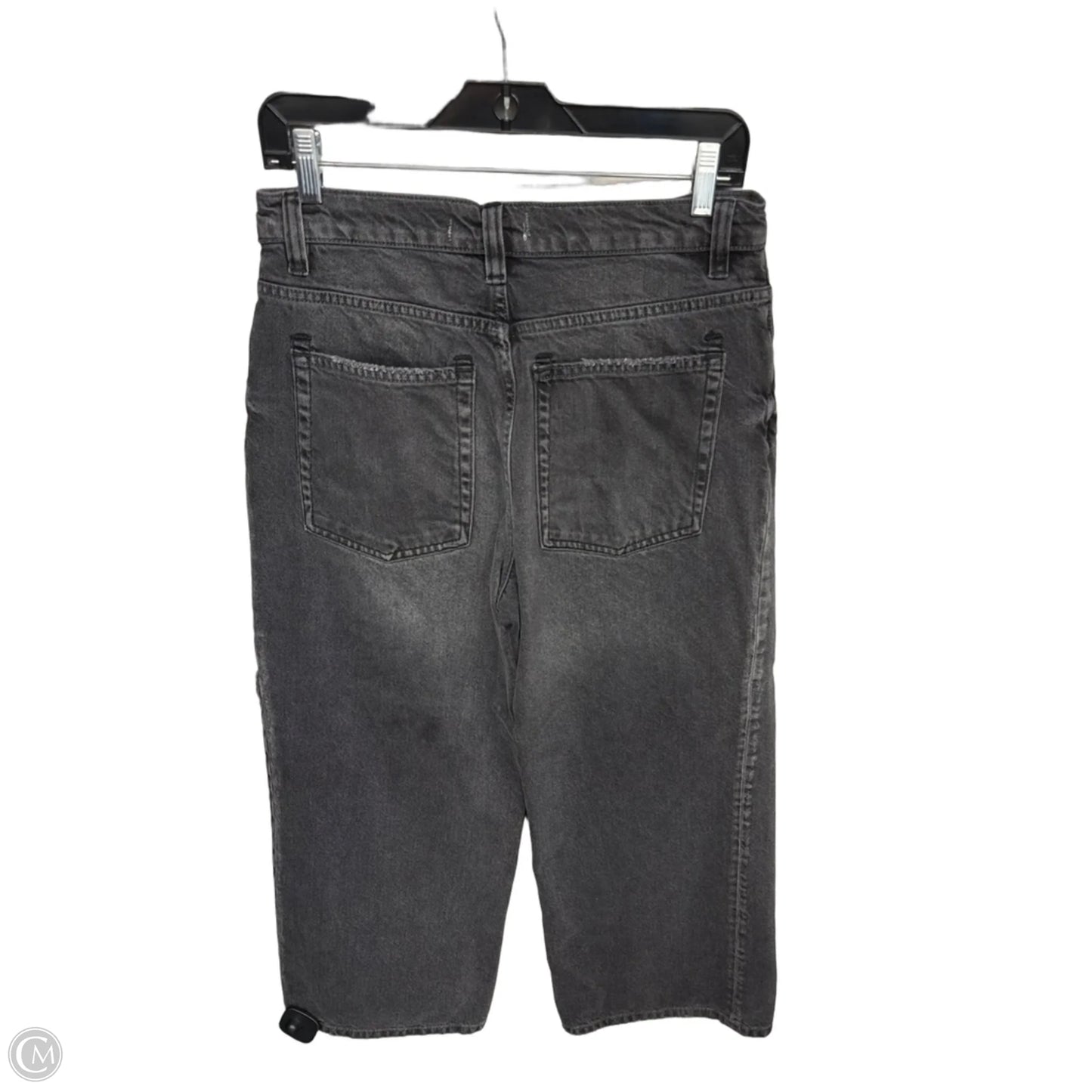 Jeans Wide Leg By We The Free In Black Denim, Size: 8
