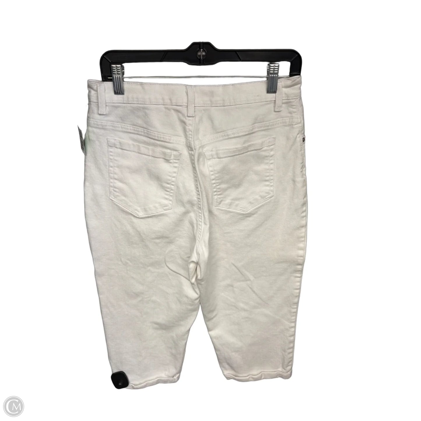 Capris By Gloria Vanderbilt In White Denim, Size: 10