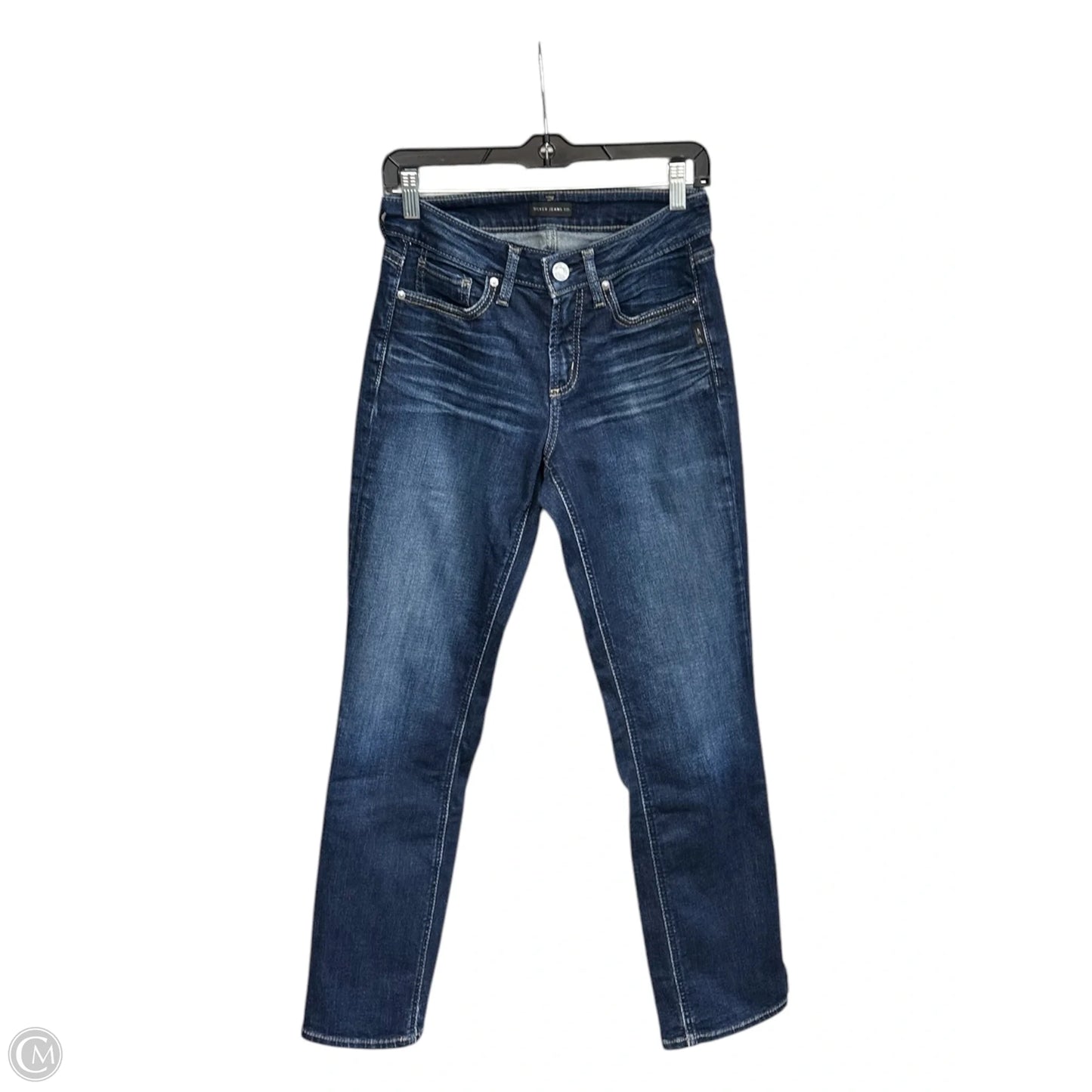 Jeans Straight By Silver In Blue Denim, Size: 4