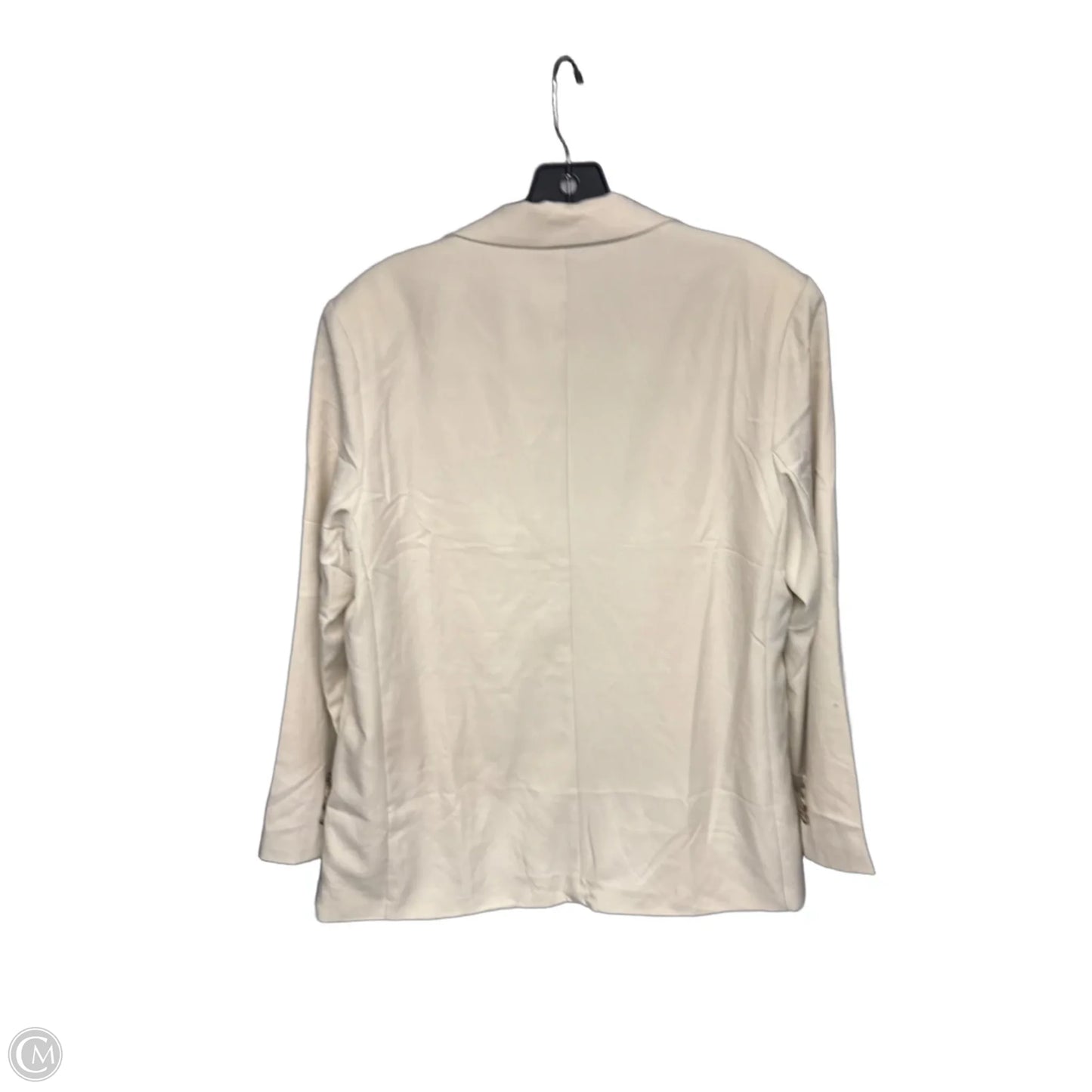 Blazer By Clothes Mentor In Cream, Size: L