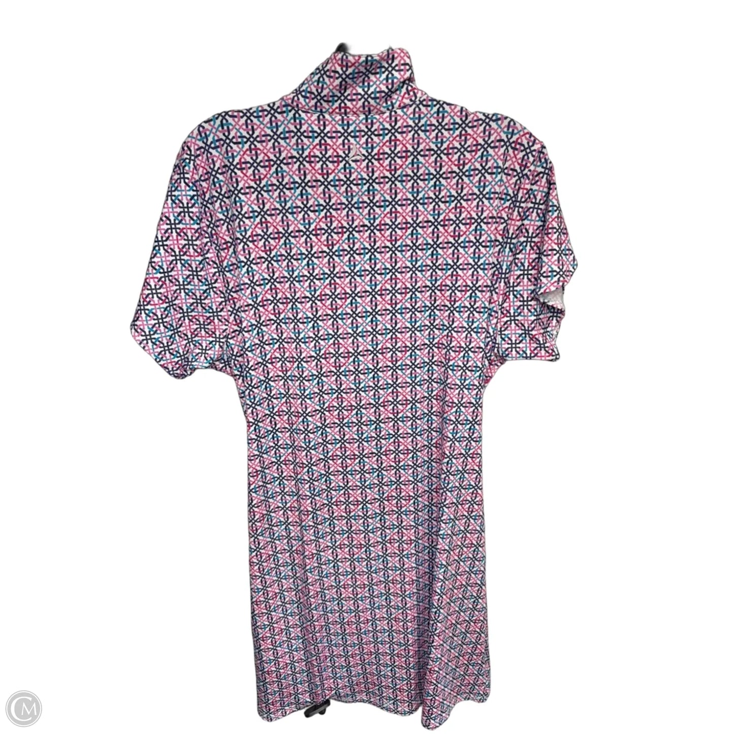 Dress Casual Midi By Clothes Mentor In Blue & Pink, Size: L