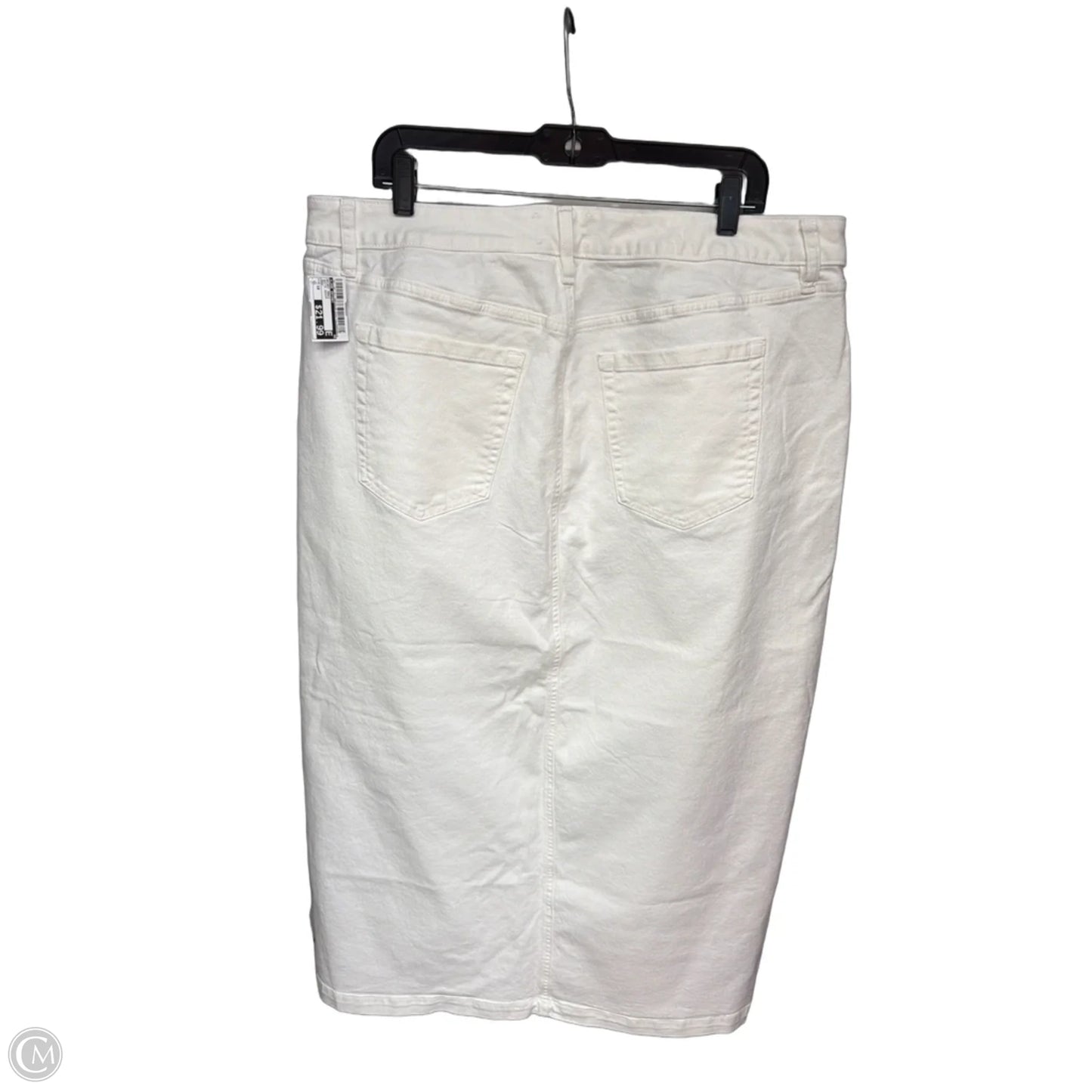 Skirt Maxi By Lane Bryant In White Denim, Size: 18