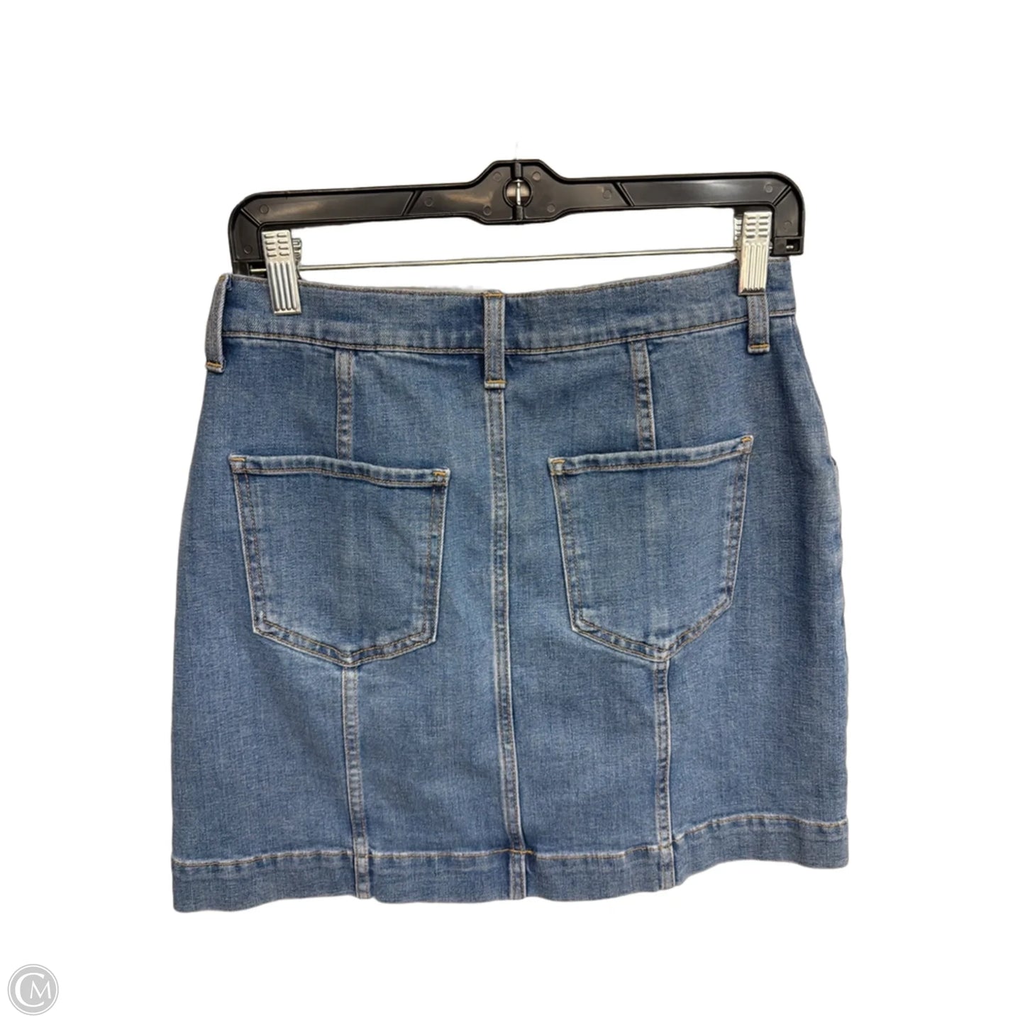 Skirt Midi By Banana Republic In Blue Denim, Size: 4