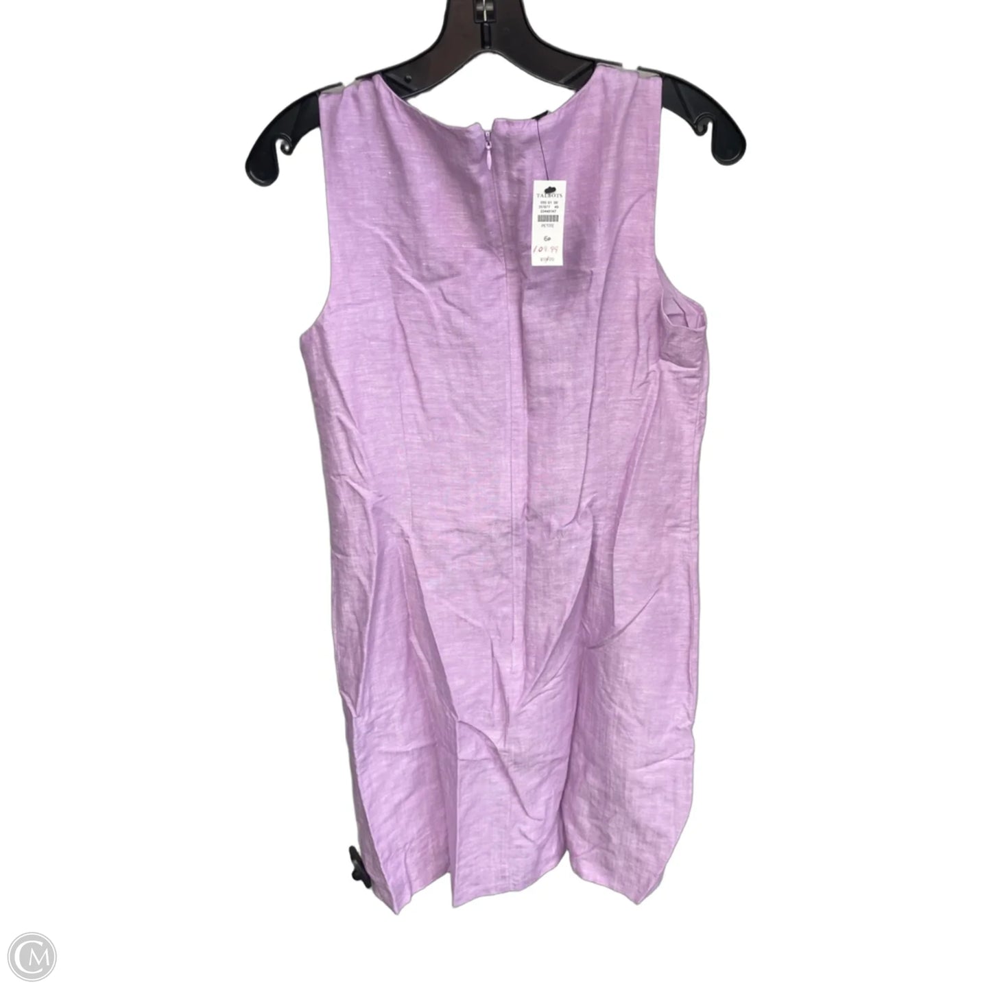 Dress Casual Midi By Talbots In Purple & White, Size: 6p