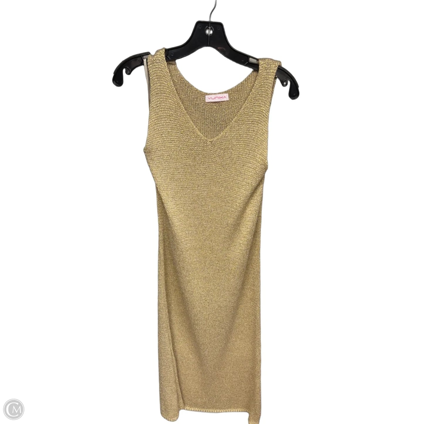 Dress Casual Maxi By Yunika In Gold, Size: S